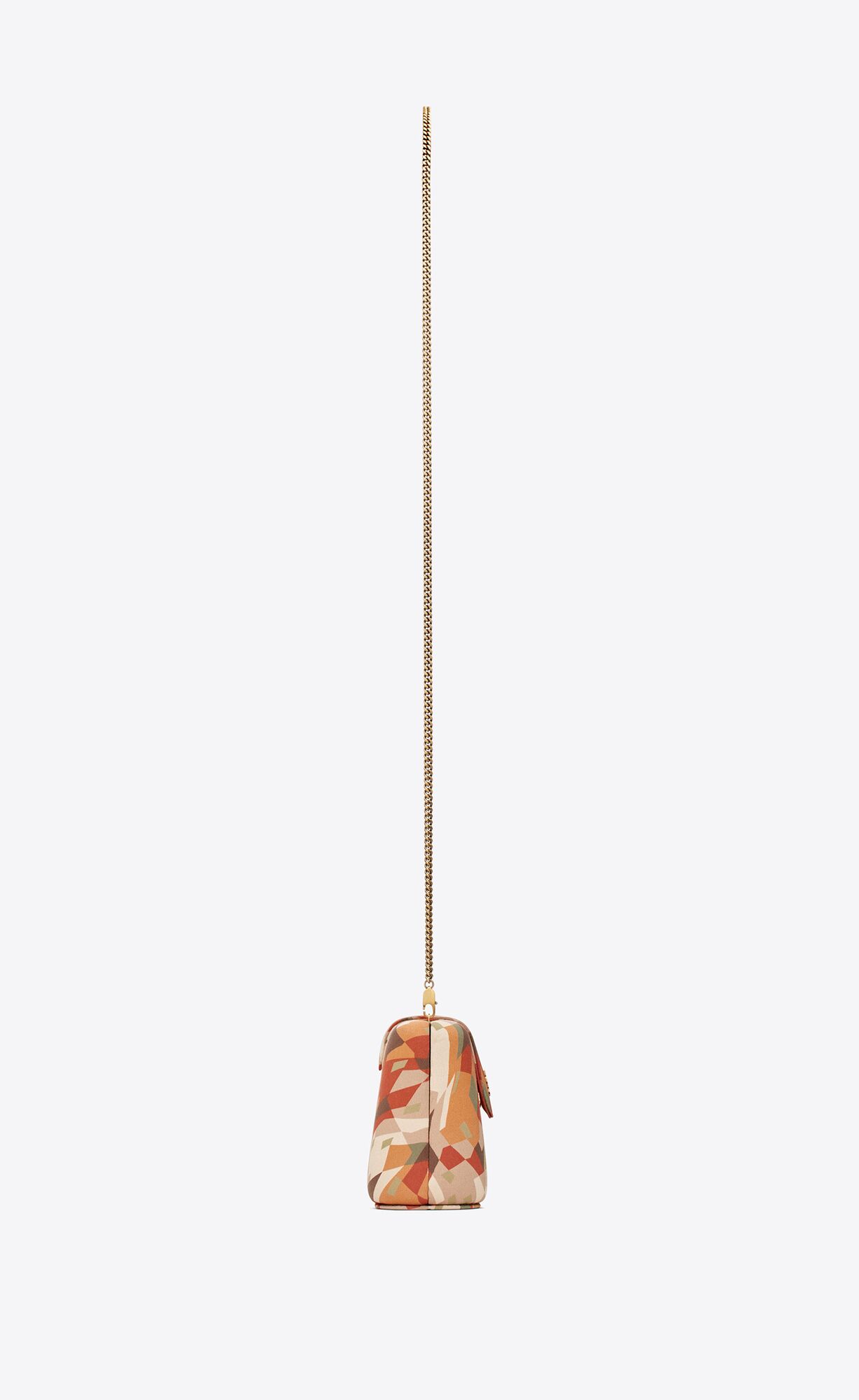 YSL Cassandre Jewelry Box On Chain In Printed Satin Multicolor | 5840761-AD