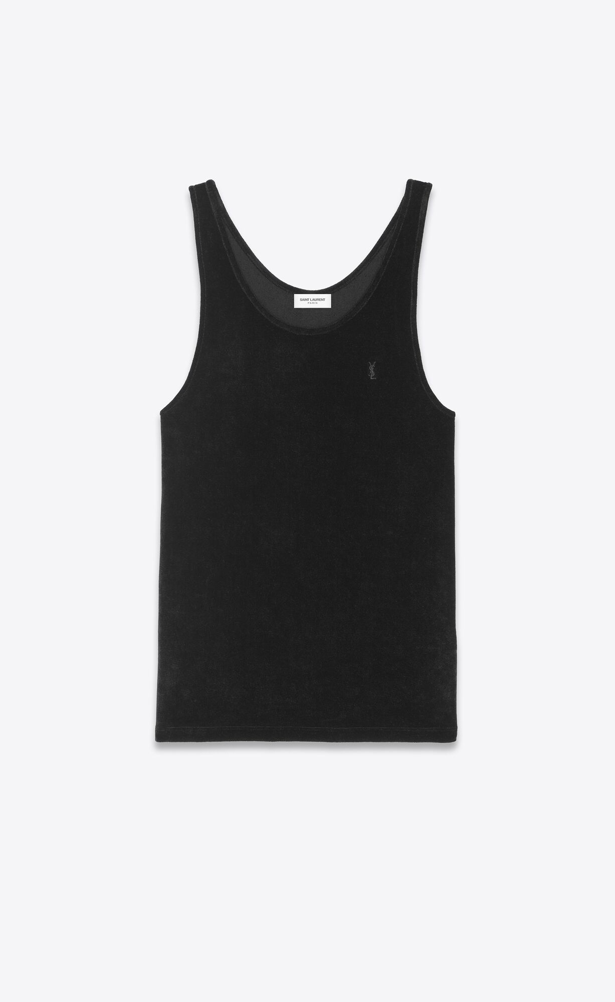 YSL Cassandre Tank Top In Velvet Noir | 8301562-JE