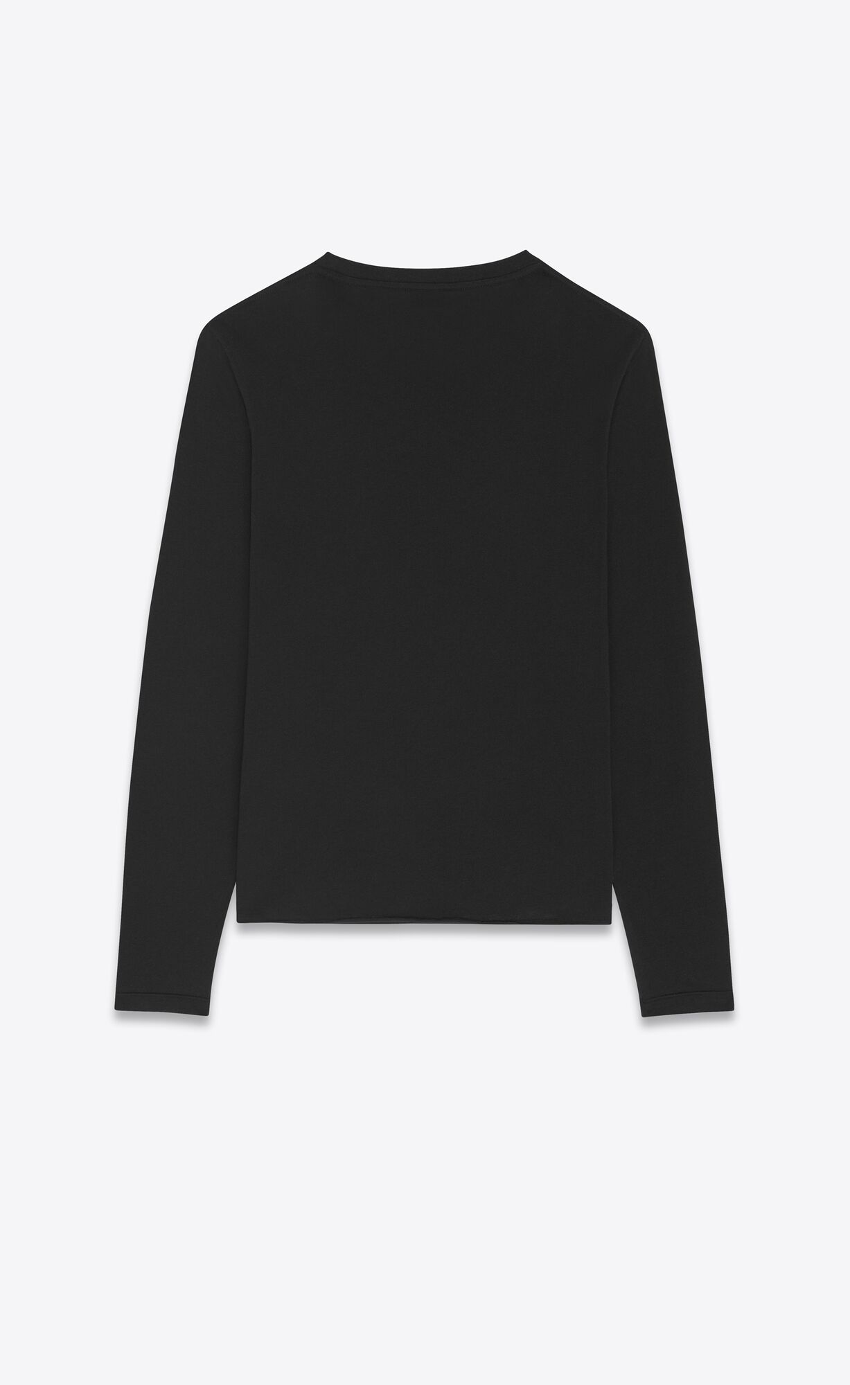 YSL Cassandre Top In Cotton Jersey Noir | 5083174-WI