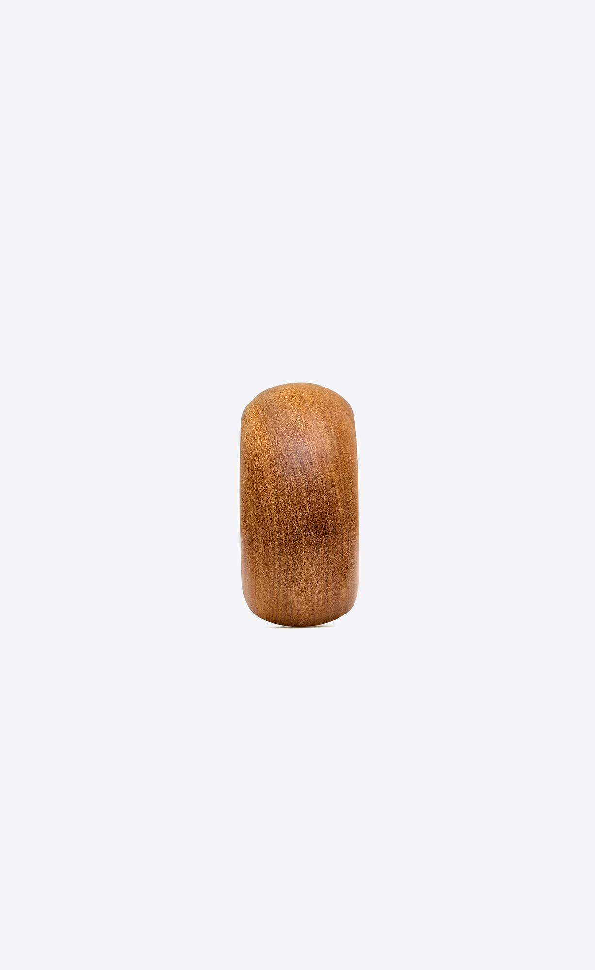 YSL Chunky Cuff In Wood And Metal Crystal, Lime And Oxidized Silver | 4893271-PK