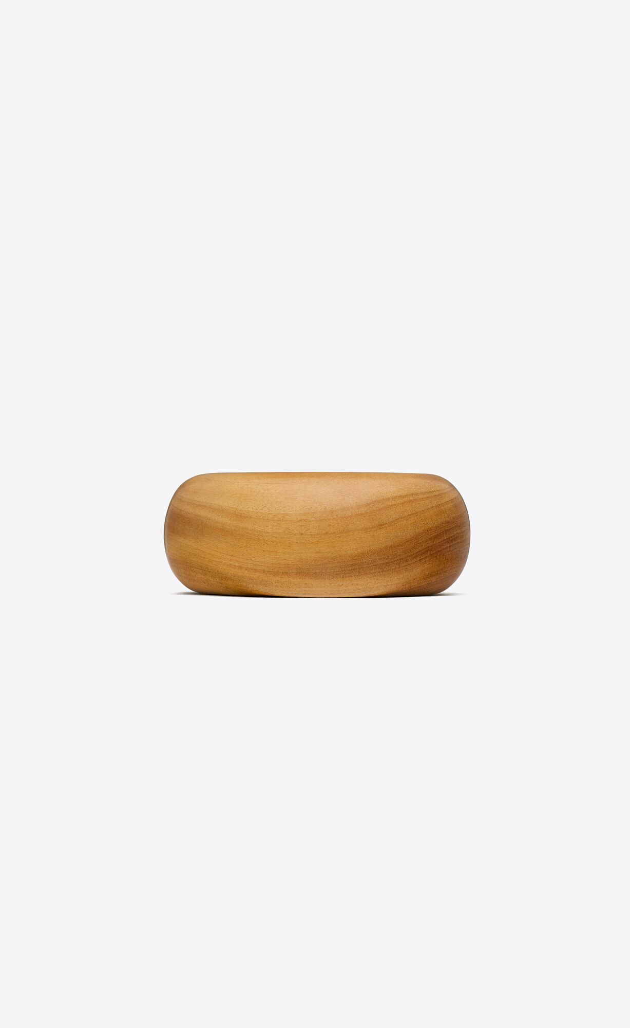 YSL Chunky Cuff In Wood And Metal Crystal, Lime And Oxidized Silver | 4893271-PK