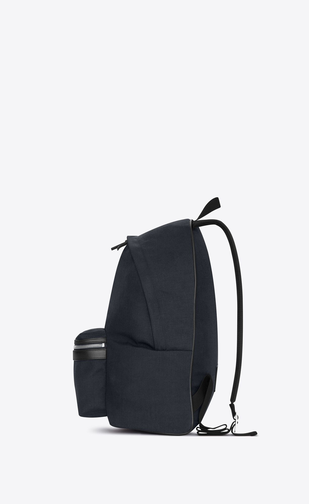 YSL City Backpack In Nylon Canvas And Leather Navy | 9846250-XB