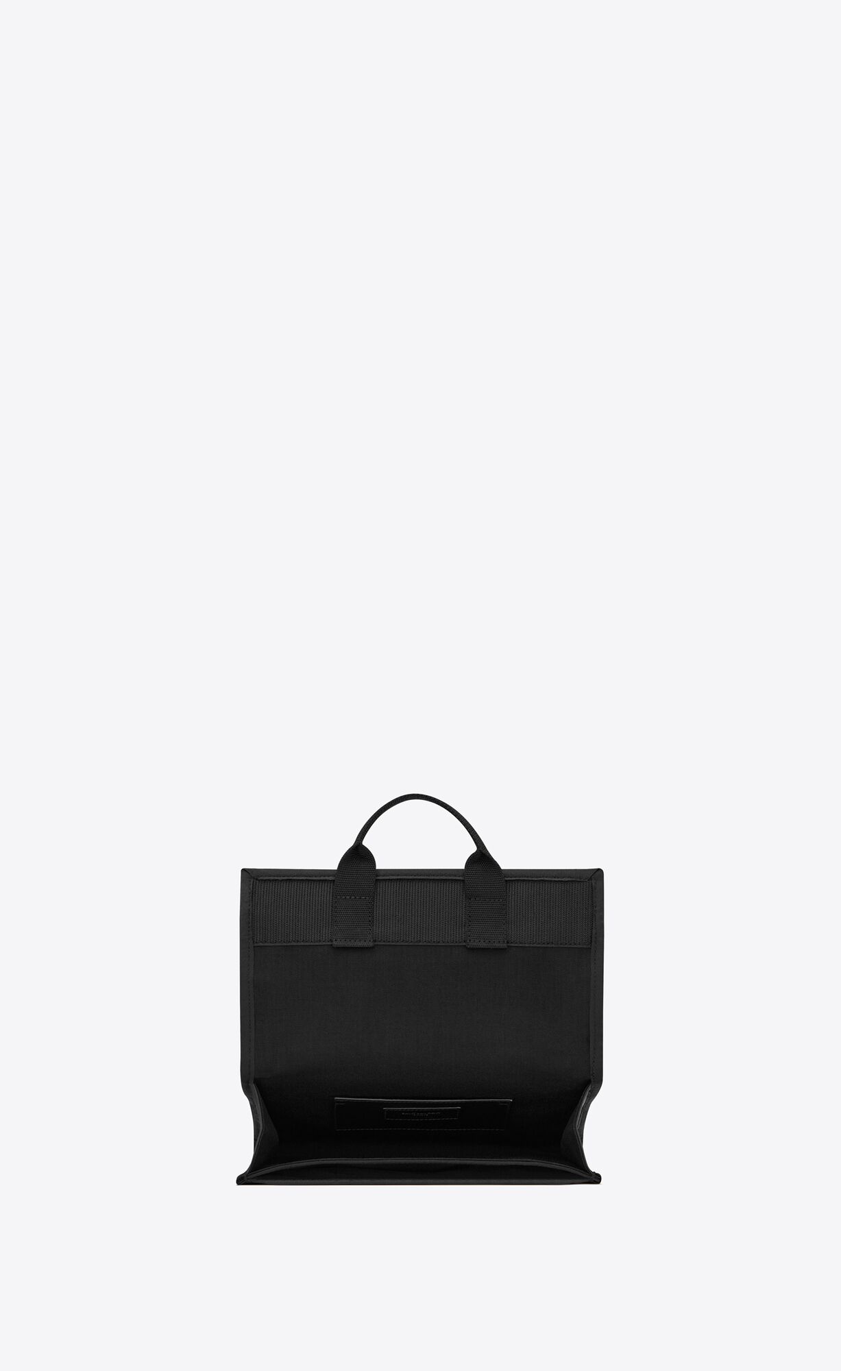 YSL City Flap Crossbody Pouch In Canvas Black | 0652731-TQ