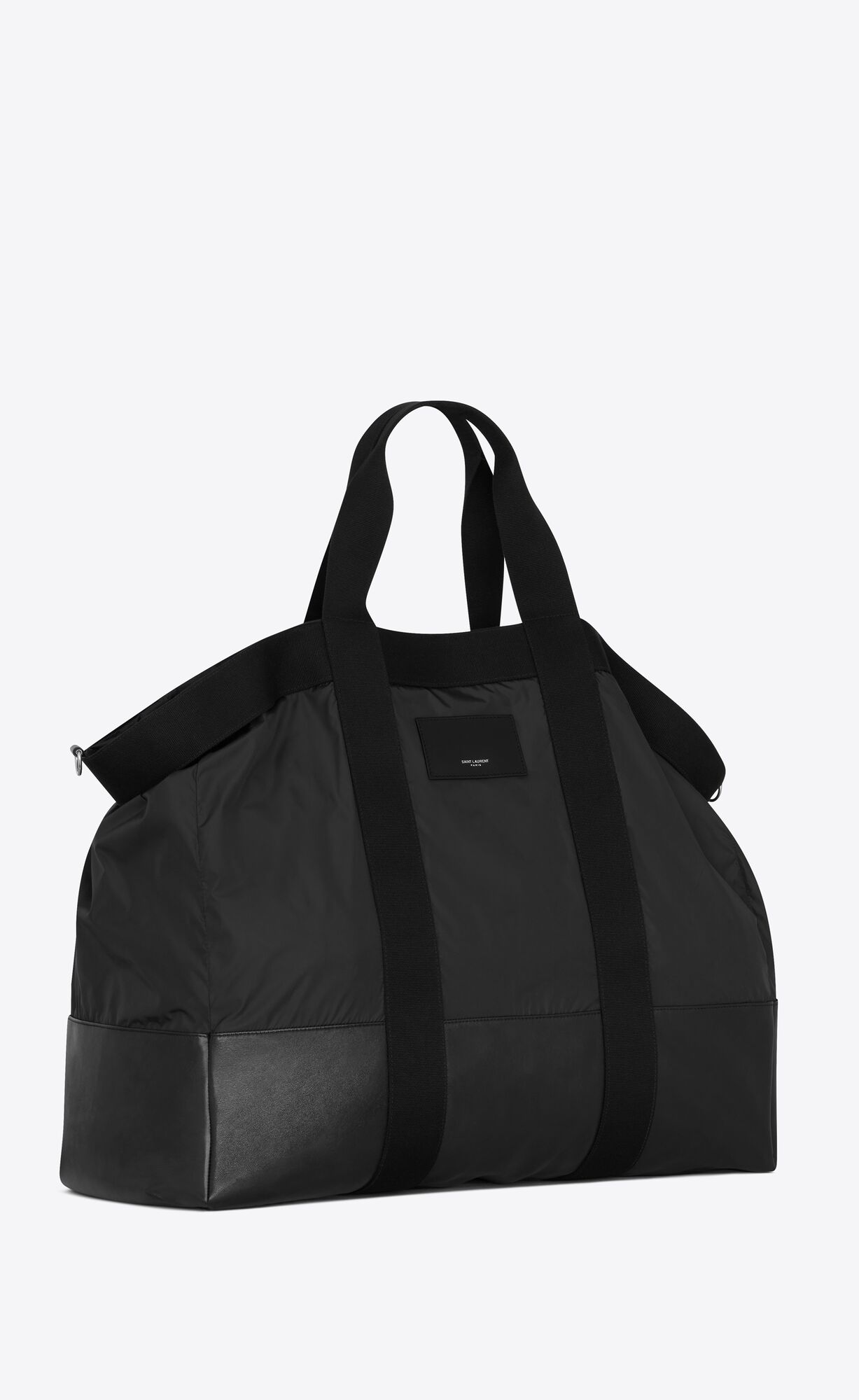 YSL City Saint Laurent Big Tote In Econyl? Regenerated Nylon Black | 4568913-EV