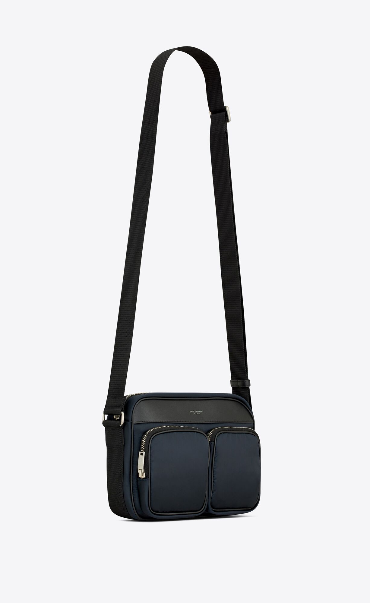 YSL City Saint Laurent New Camera Bag In Econyl? Regenerated Nylon Navy | 5348196-TE