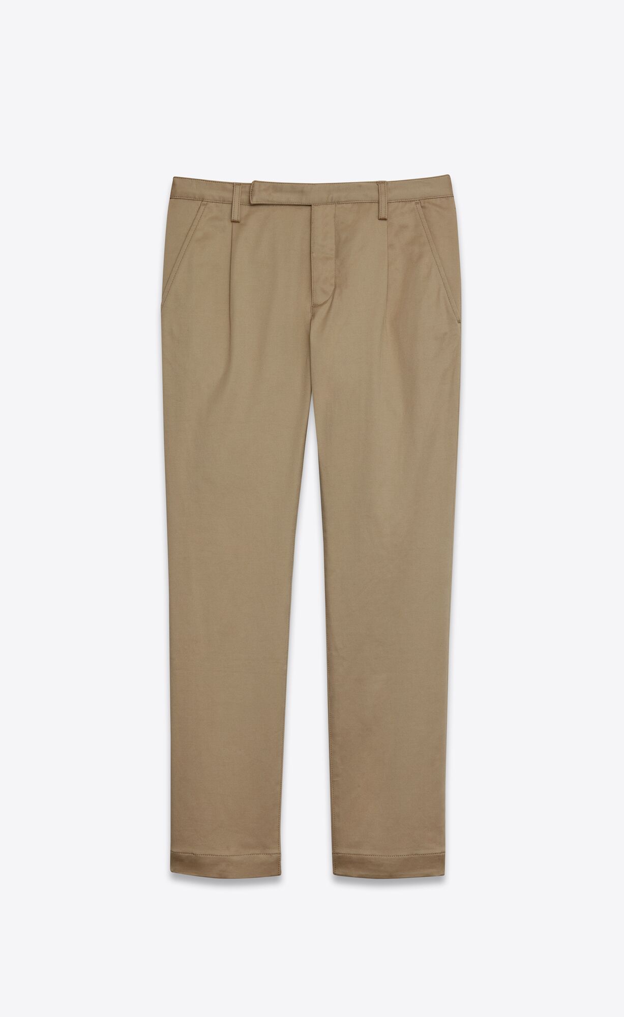 YSL Classic Chino Pants In Raw Beige Cotton Twill Beige | 6159842-IL