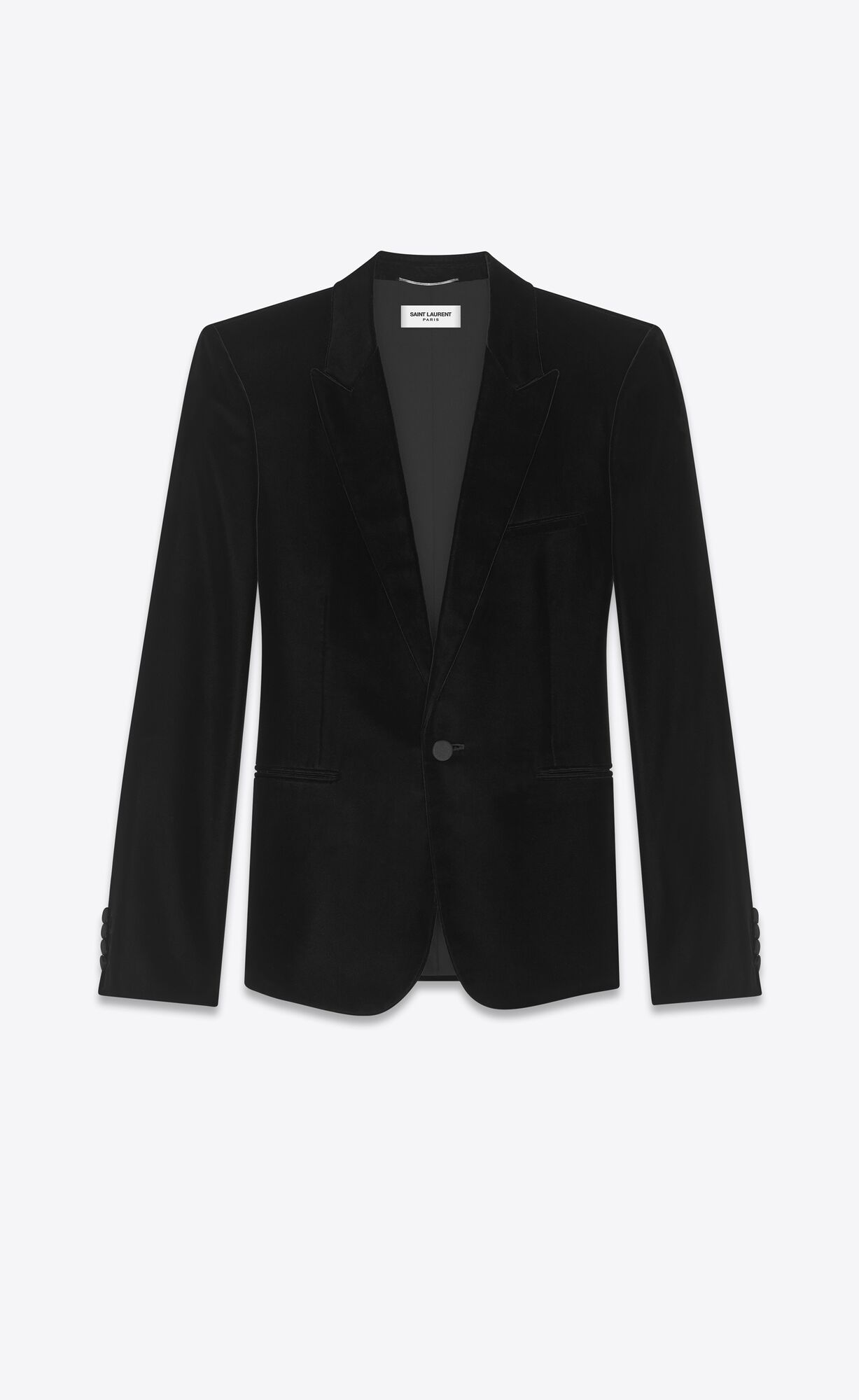 YSL Classic Evening Velvet Jacket Black | 5706314-AC