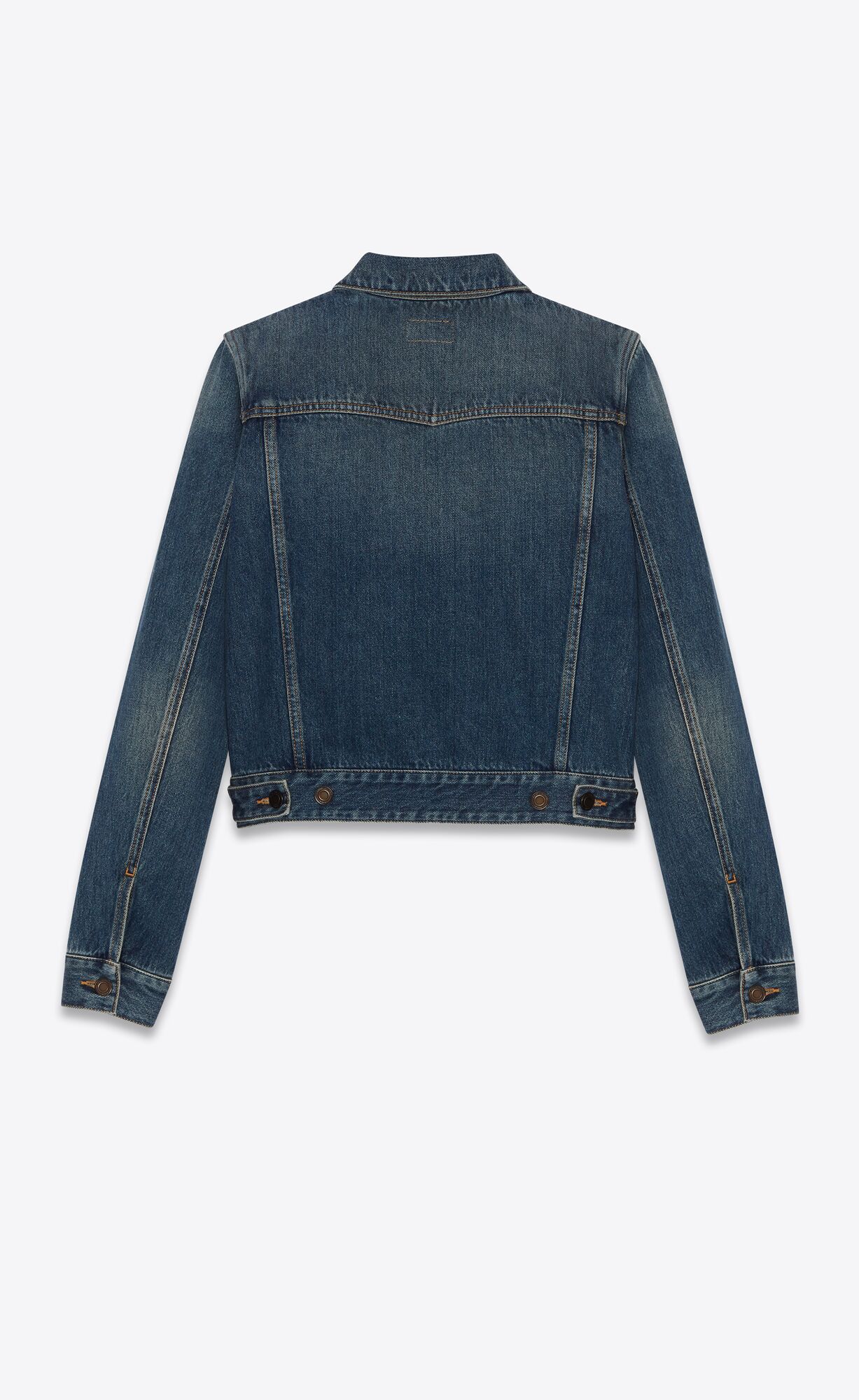 YSL Classic Jacket In Deep Vintage Blue Denim Deep Vintage Blue | 3714068-CK