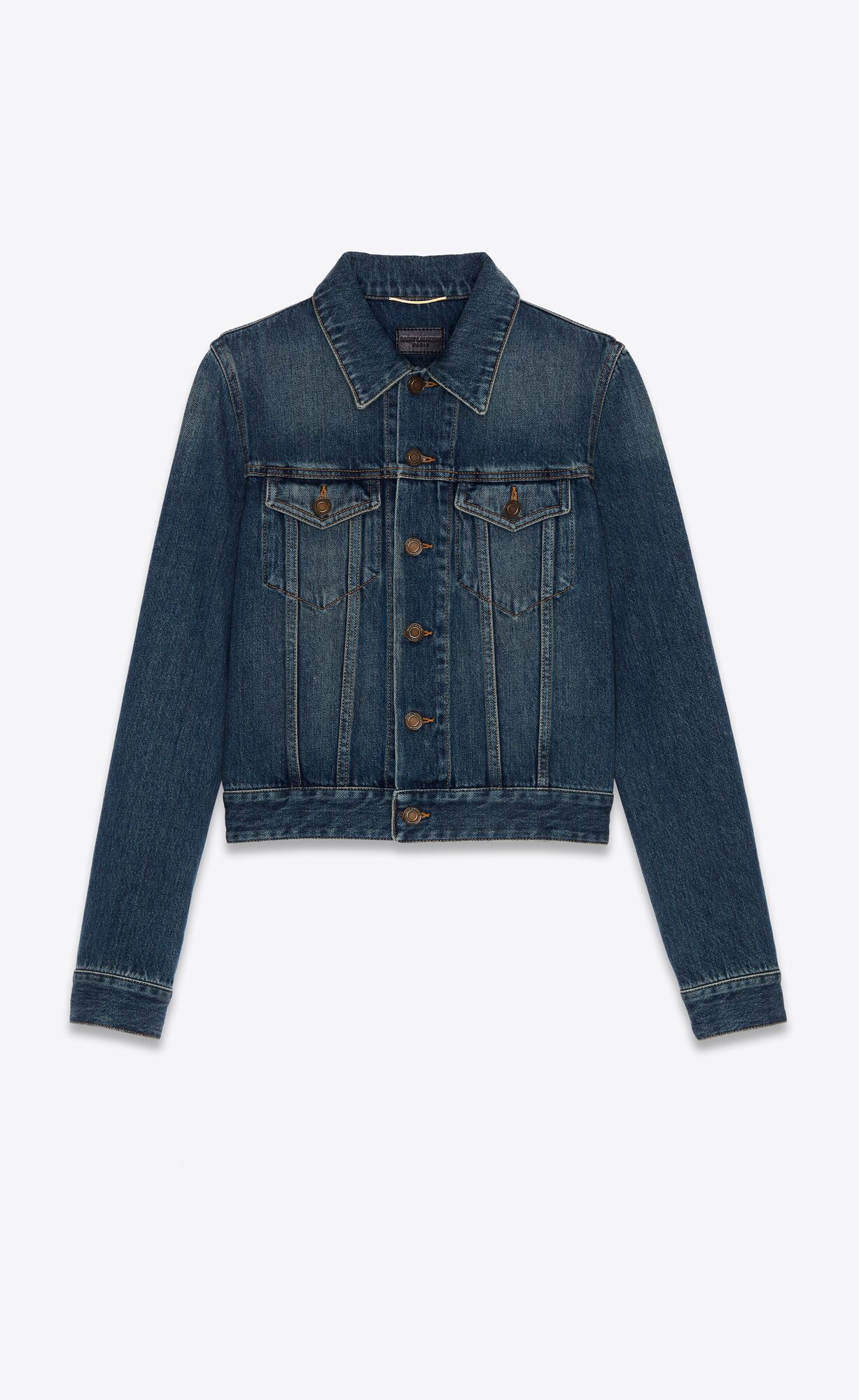 YSL Classic Jacket In Deep Vintage Blue Denim Deep Vintage Blue | 3714068-CK