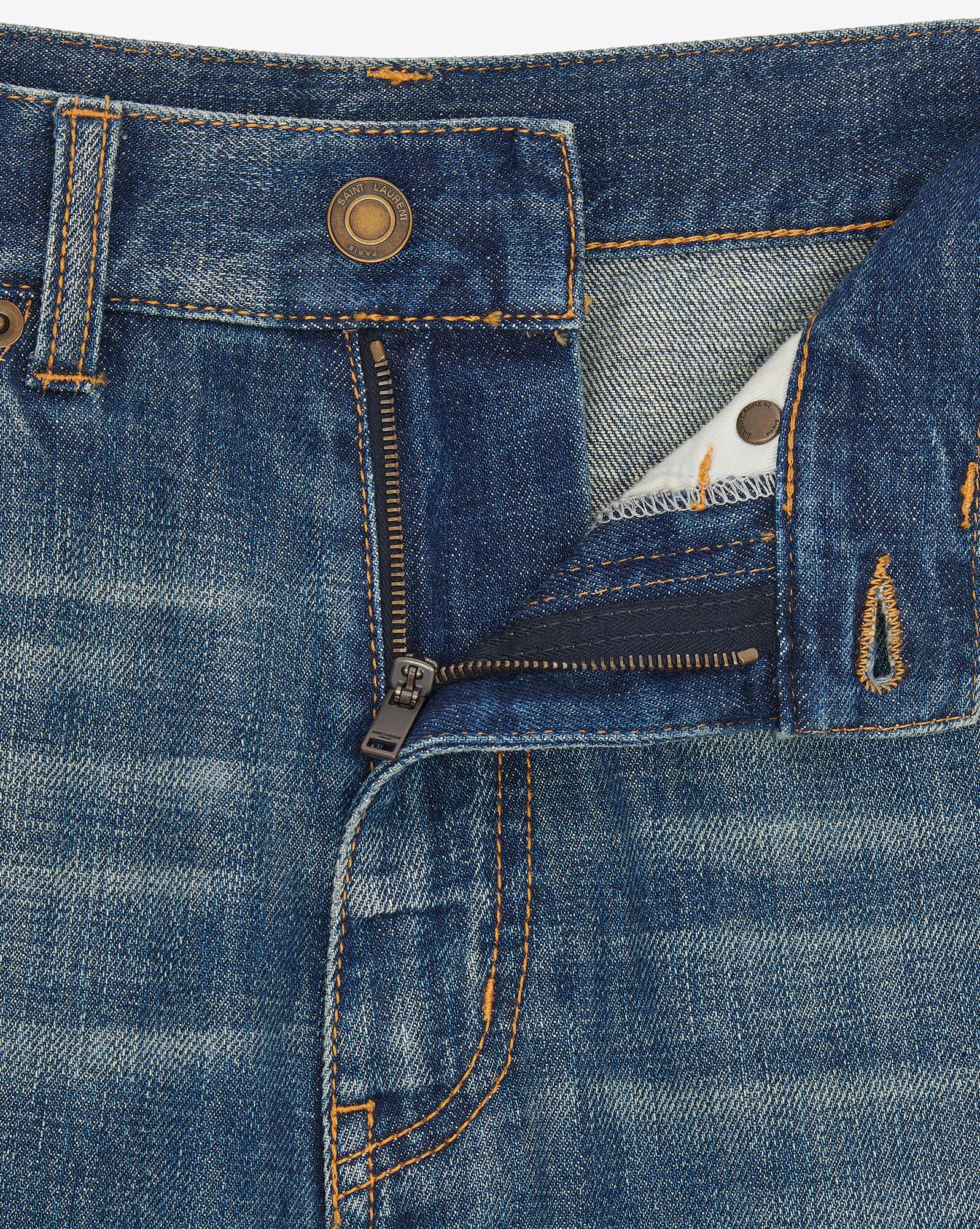 YSL Clyde Jeans In North Medium Blue Denim North Medium Blue | 2958416-XA