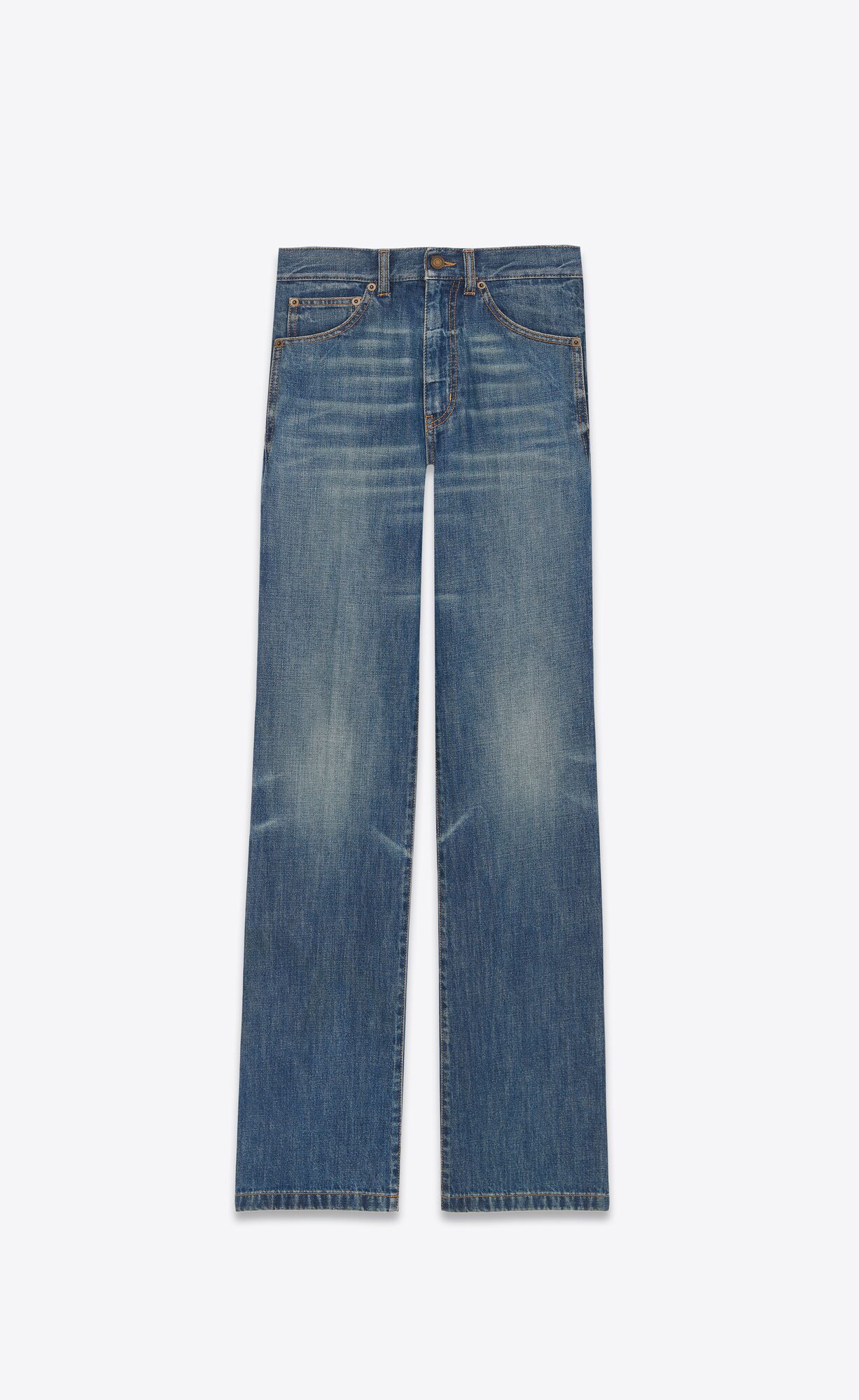 YSL Clyde Jeans In North Medium Blue Denim North Medium Blue | 2958416-XA
