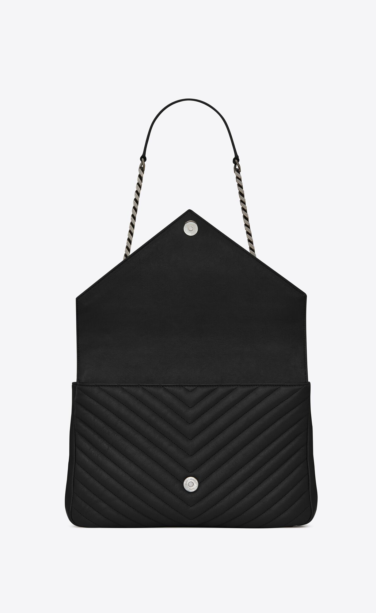 YSL College Large Chain Bag In Quilted Leather Black | 5473910-UB