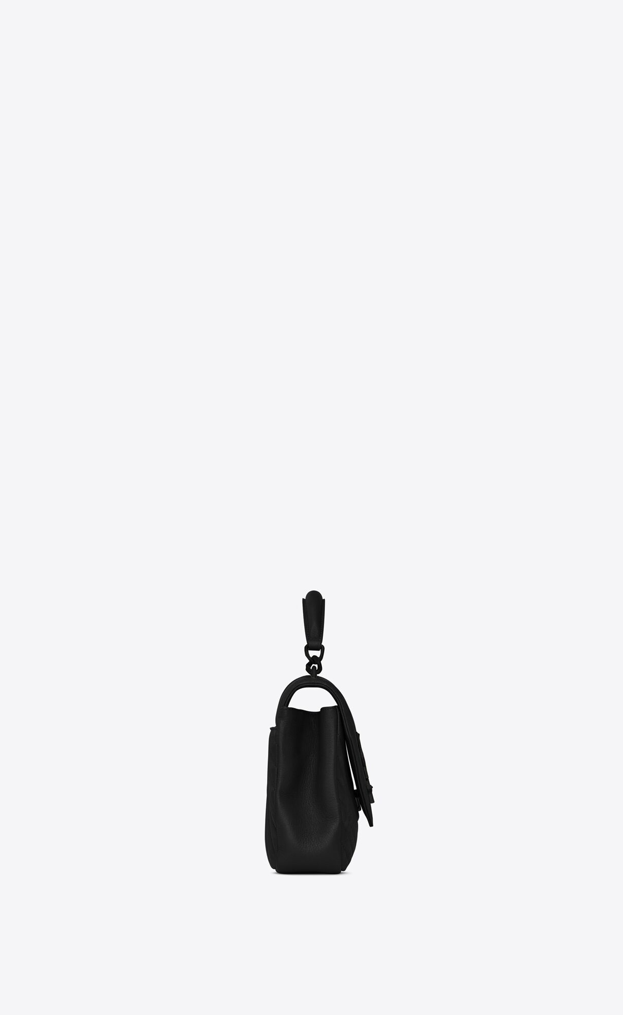 YSL College Medium Chain Bag In Quilted Leather Black | 5437601-BG
