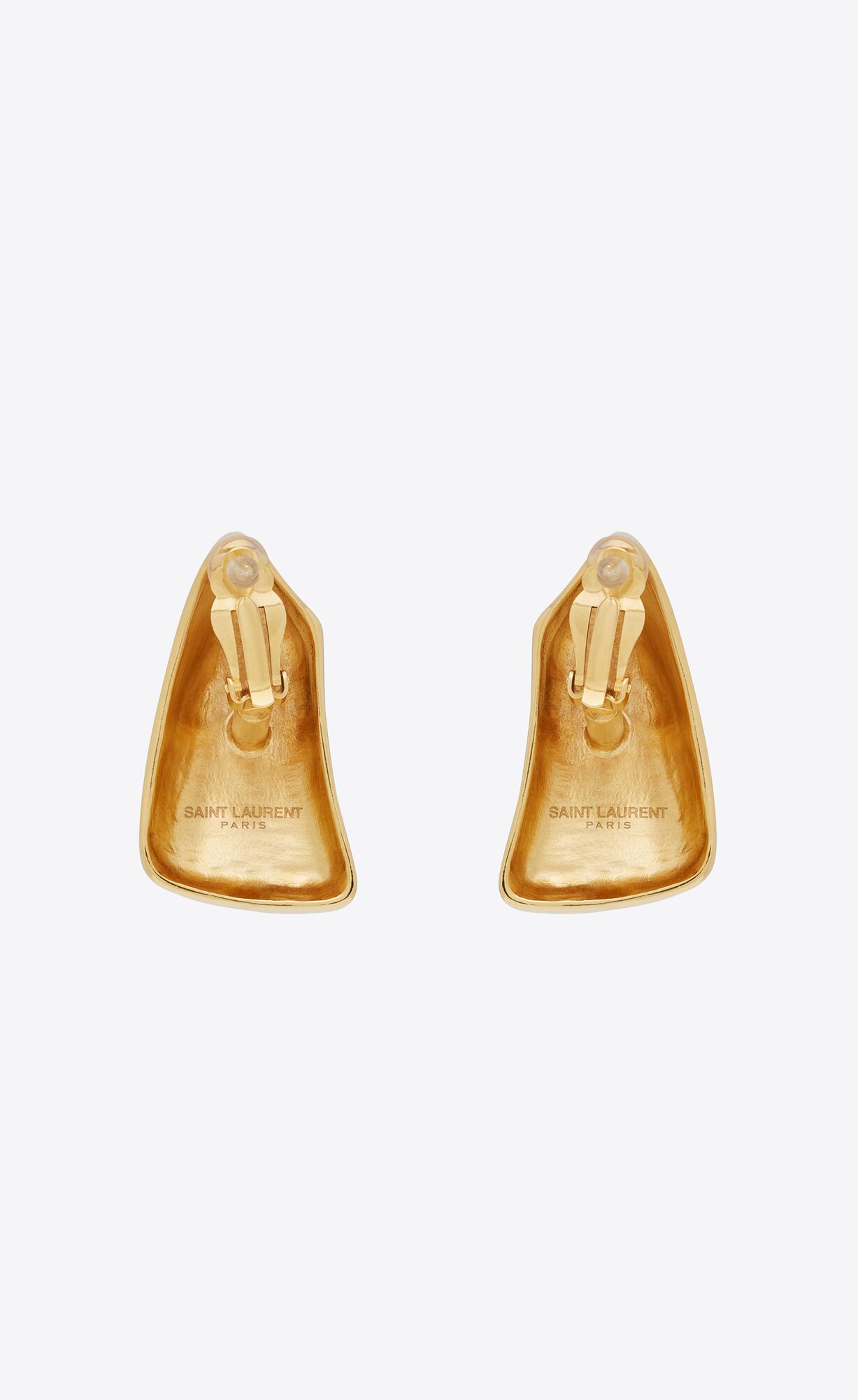 YSL Comet Earrings In Metal Aged Gold | 9382701-CP