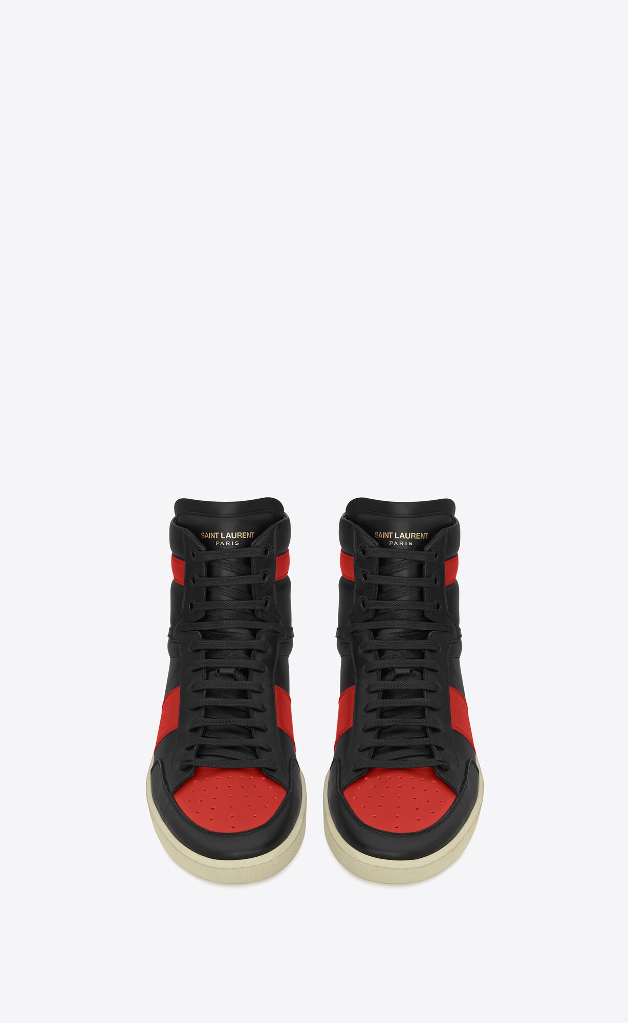 YSL Court Classic Sl/10h Sneakers In Leather Black | 8750294-RY