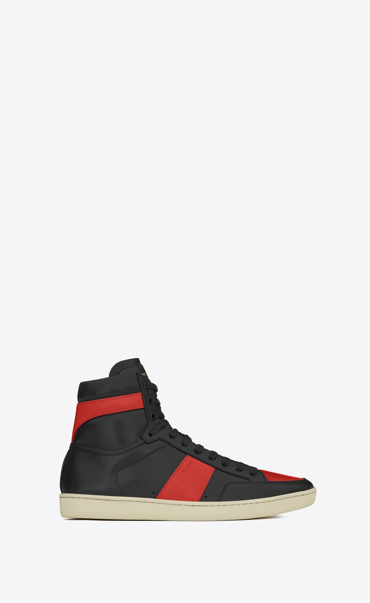 YSL Court Classic Sl/10h Sneakers In Leather Black | 8750294-RY
