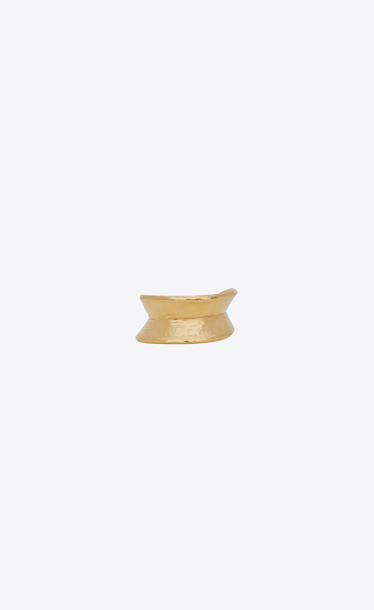 YSL Curve Ring In Metal Aged Gold | 9720351-PE