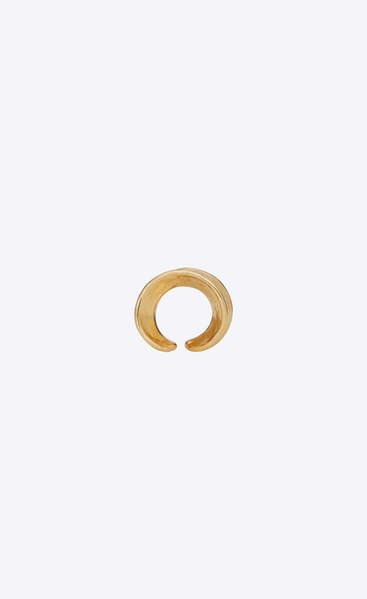 YSL Curve Ring In Metal Aged Gold | 9720351-PE