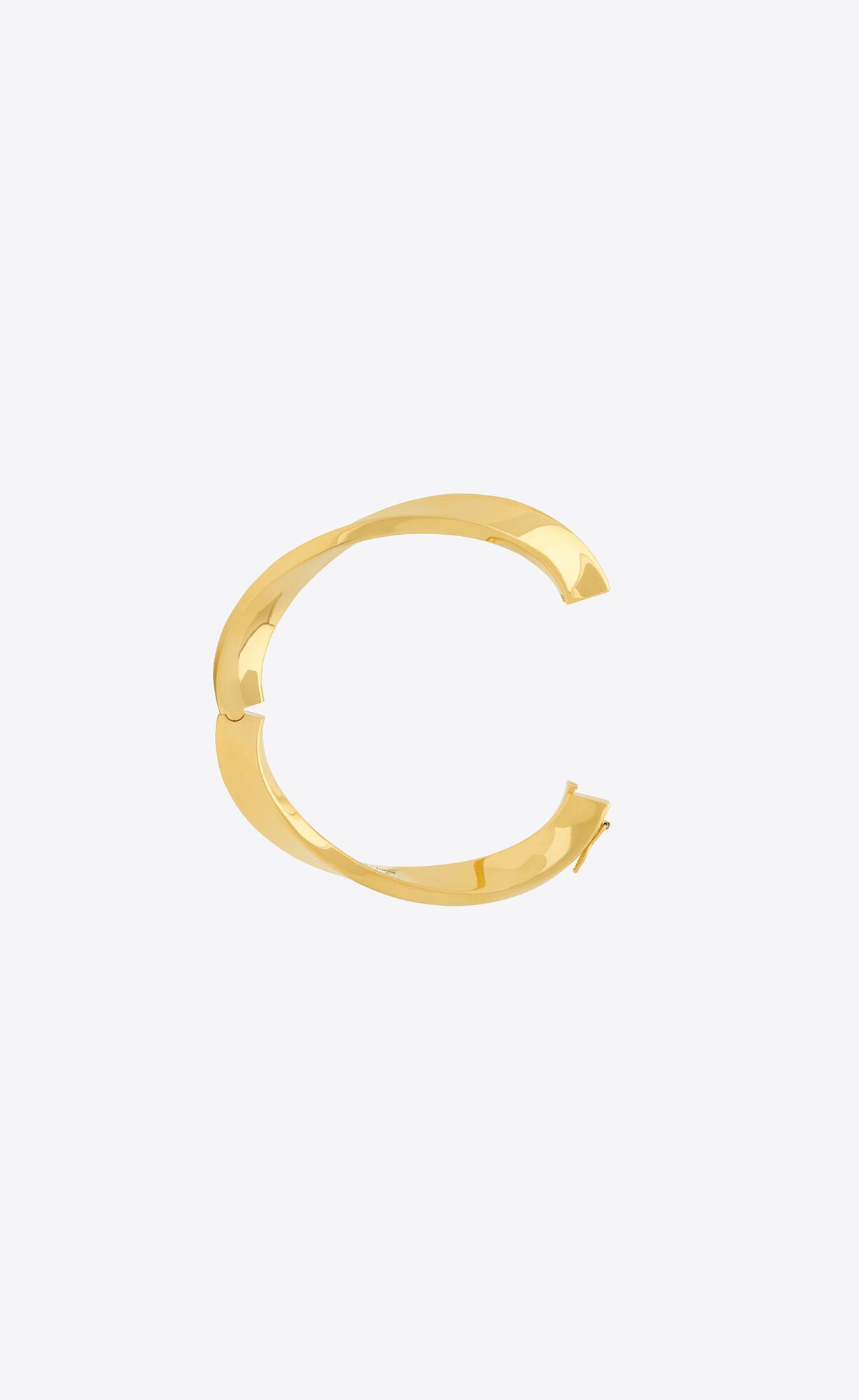 YSL Deco Twist Bracelet In Metal Gold | 3742086-TO
