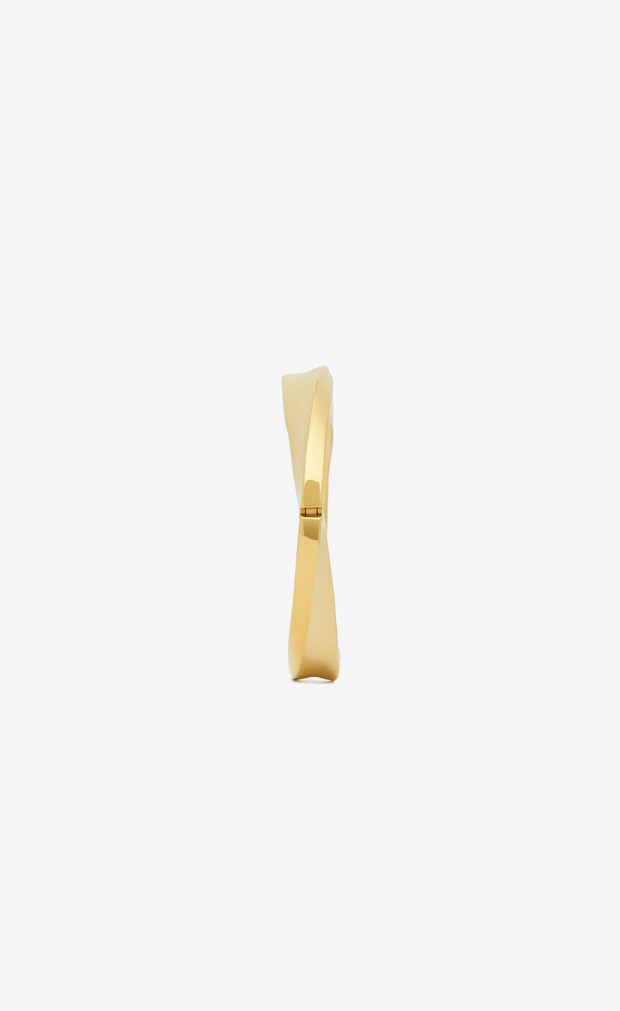 YSL Deco Twist Bracelet In Metal Gold | 3742086-TO