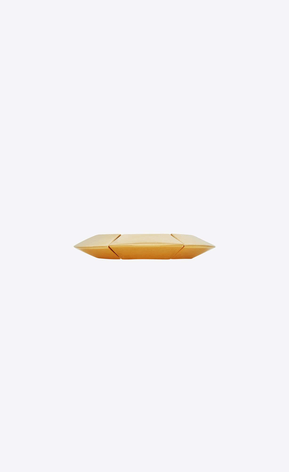 YSL Dimensional Elastic Bangle In Metal Aged Gold | 8037641-AO