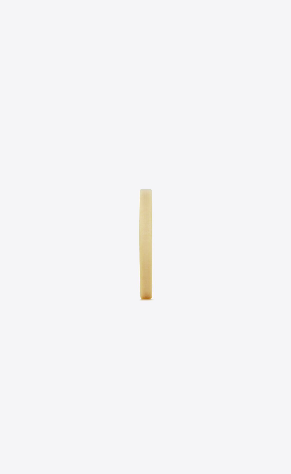 YSL Duet Bracelet In Metal And Resin Light Bronze And Ivory | 4652081-OU