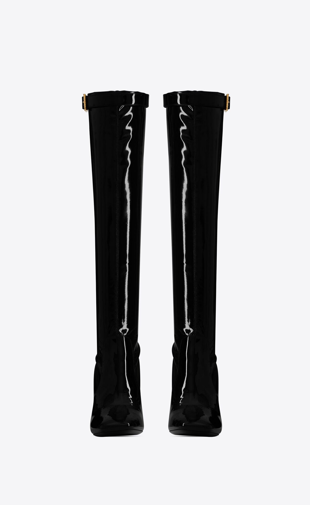 YSL Elle Boots In Vinyl Noir | 2840169-ZD
