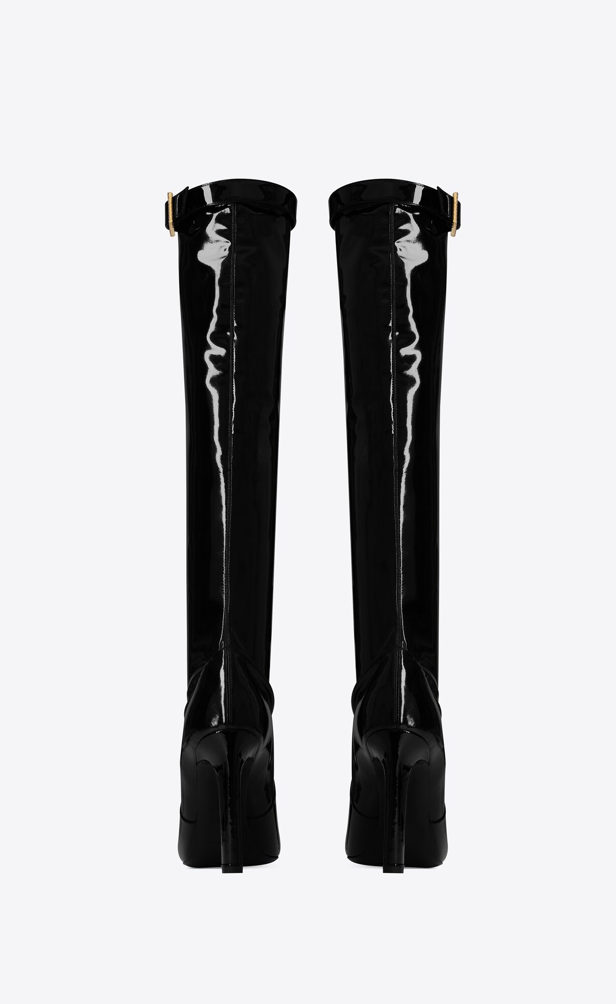 YSL Elle Boots In Vinyl Noir | 2840169-ZD