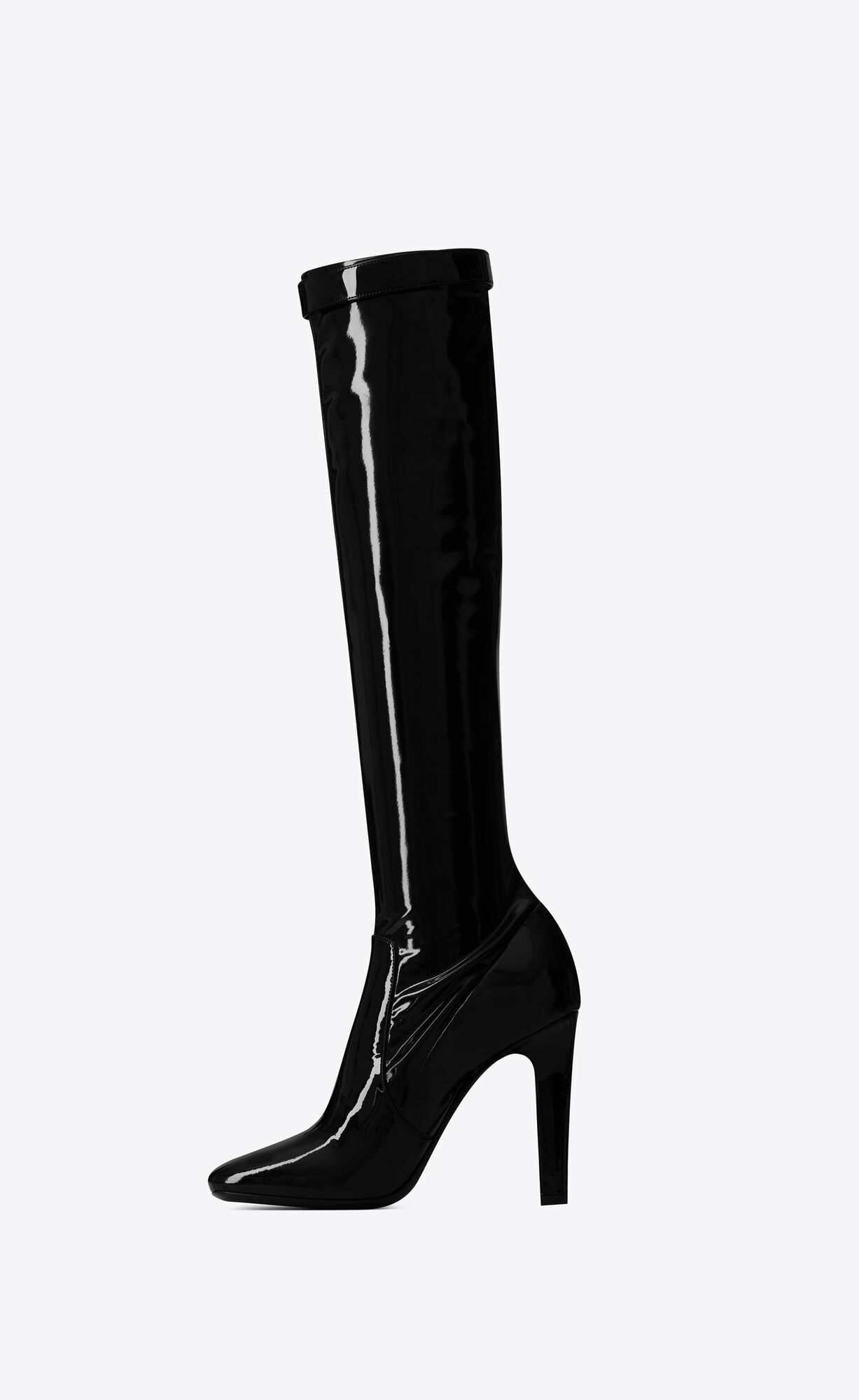 YSL Elle Boots In Vinyl Noir | 2840169-ZD