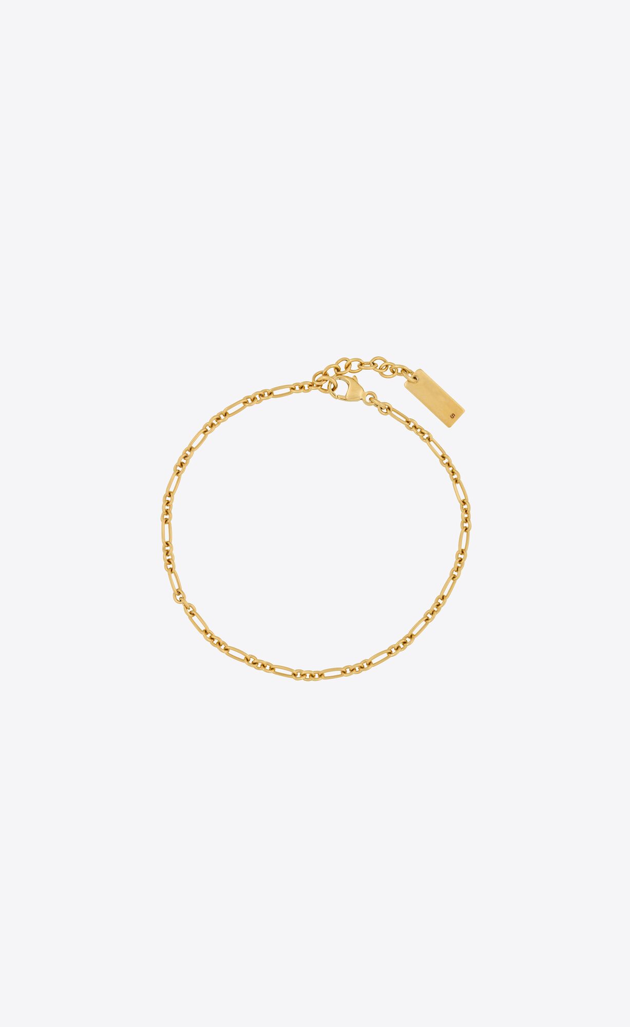 YSL Figaro Chain Bracelet In Metal Gold | 8591342-GB