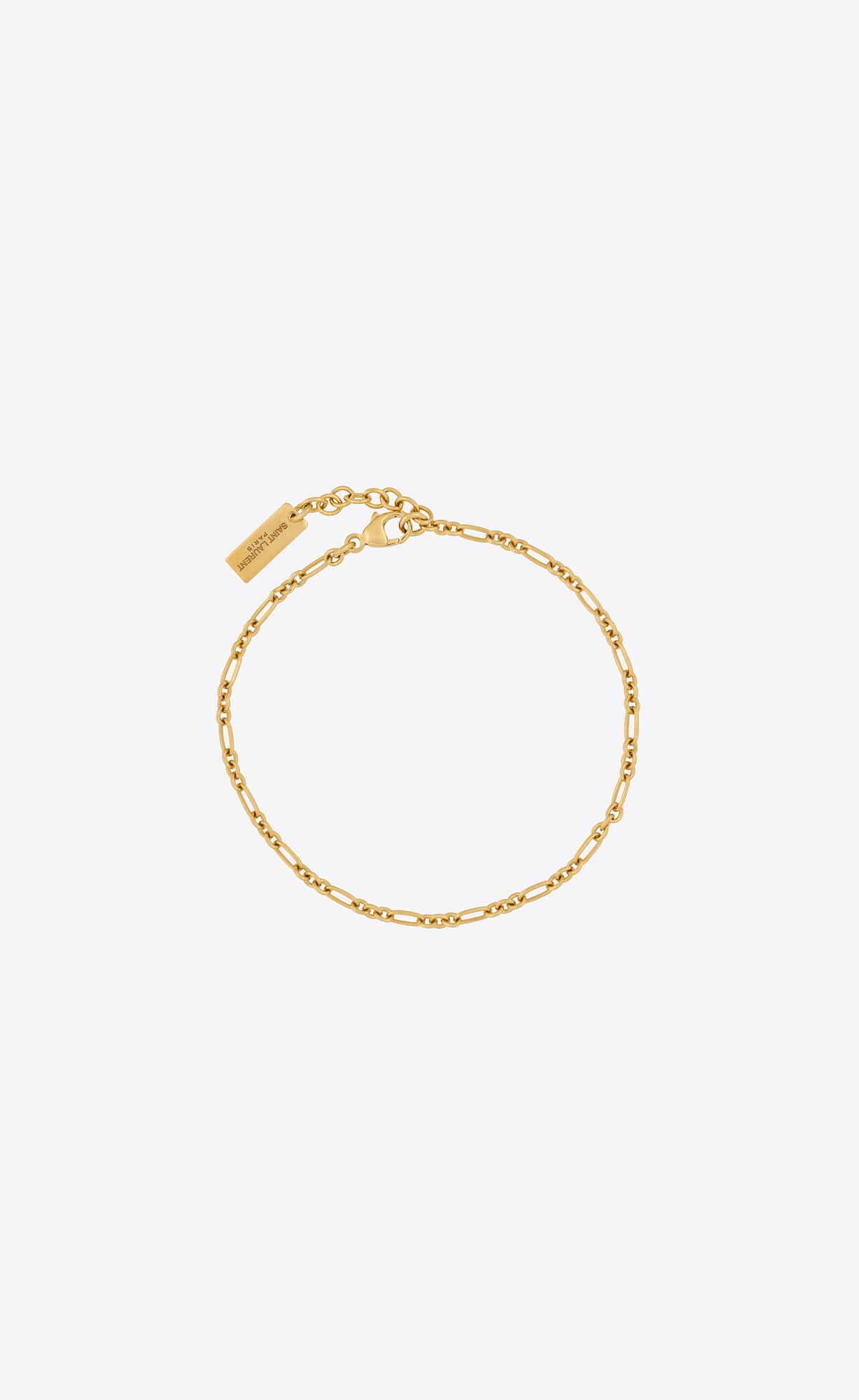 YSL Figaro Chain Bracelet In Metal Gold | 8591342-GB