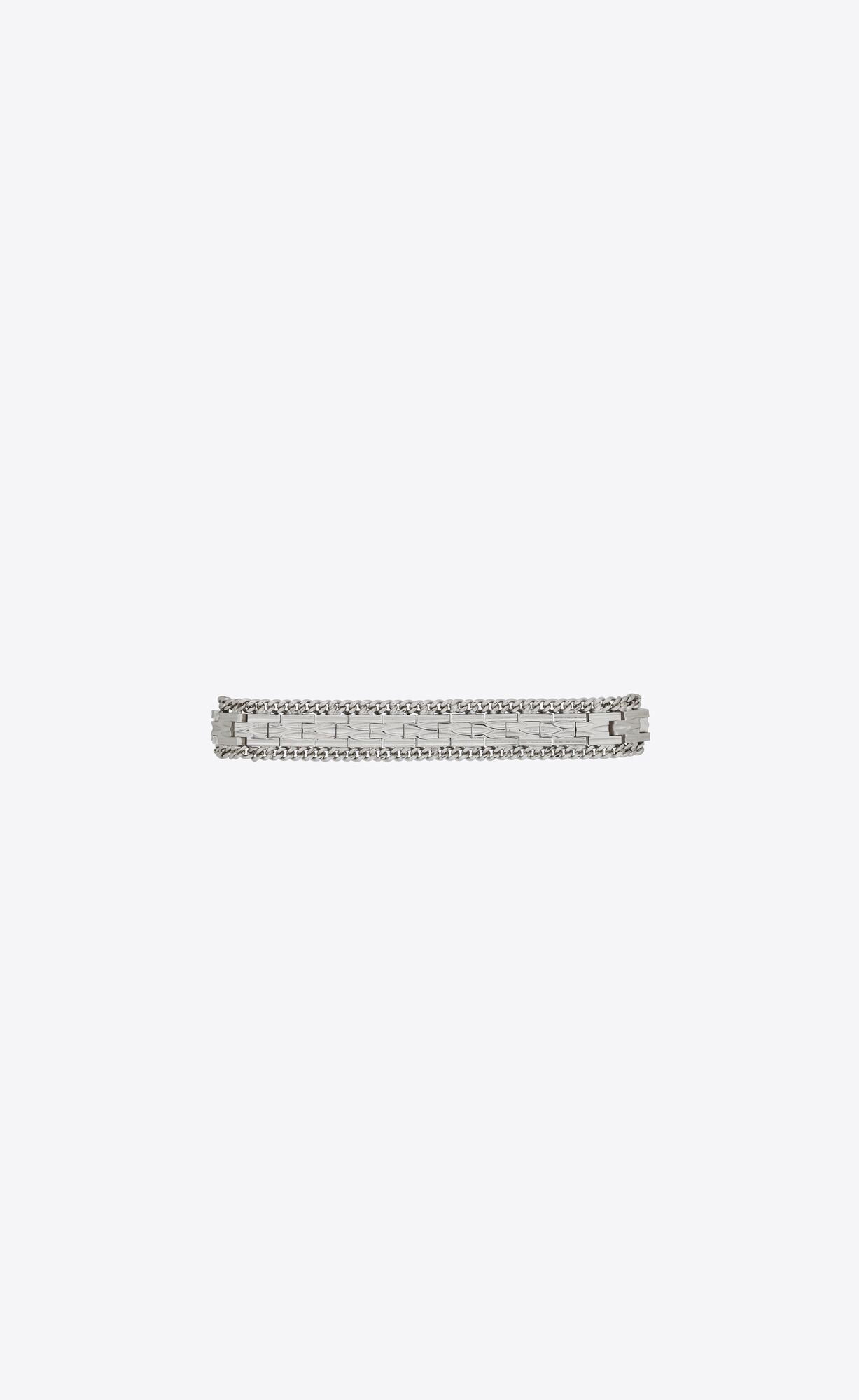 YSL Frieze Articulated Bracelet In Metal Palladium | 5170639-LD