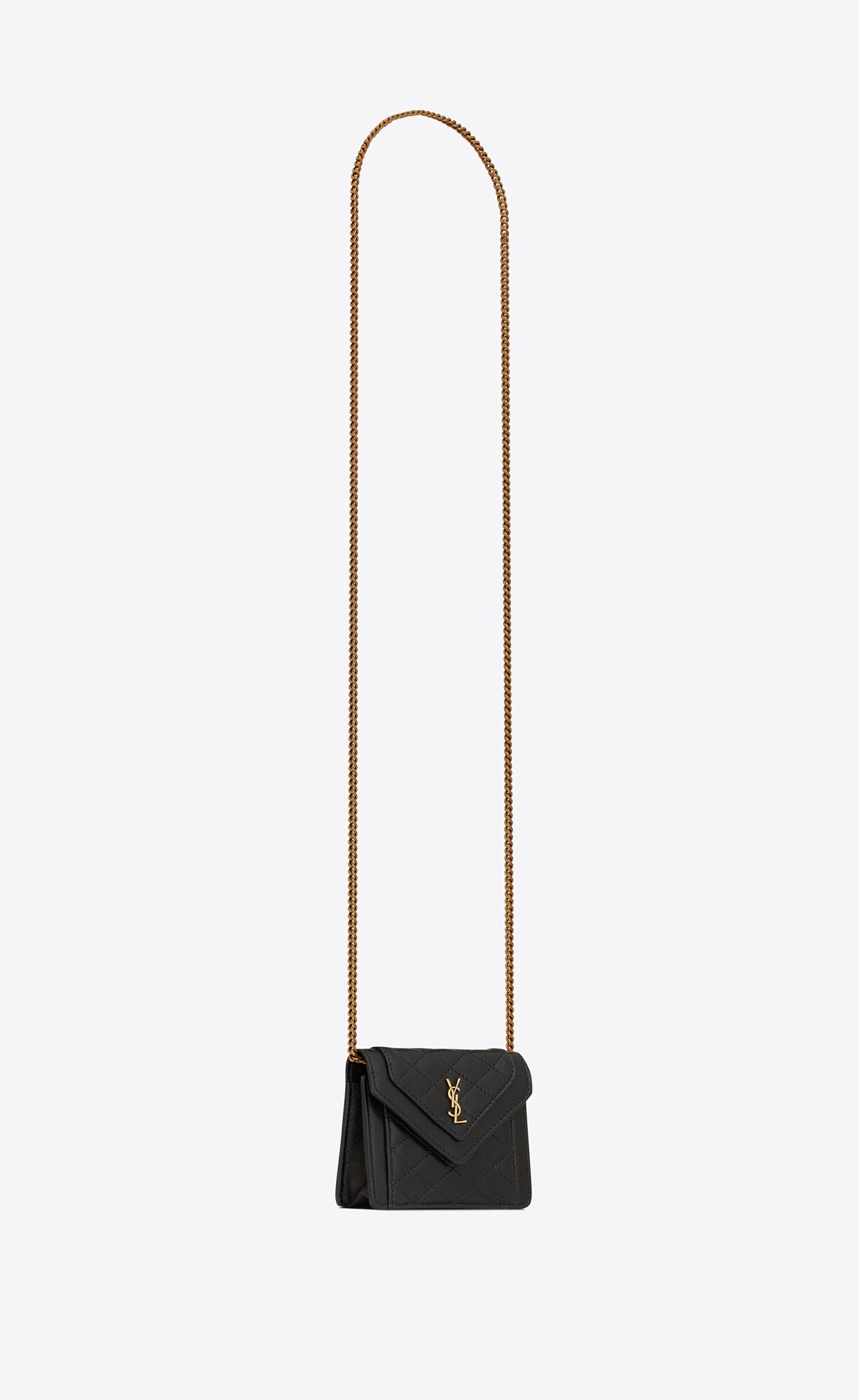 YSL Gaby Micro Bag In Quilted Lambskin Noir | 4529063-XC