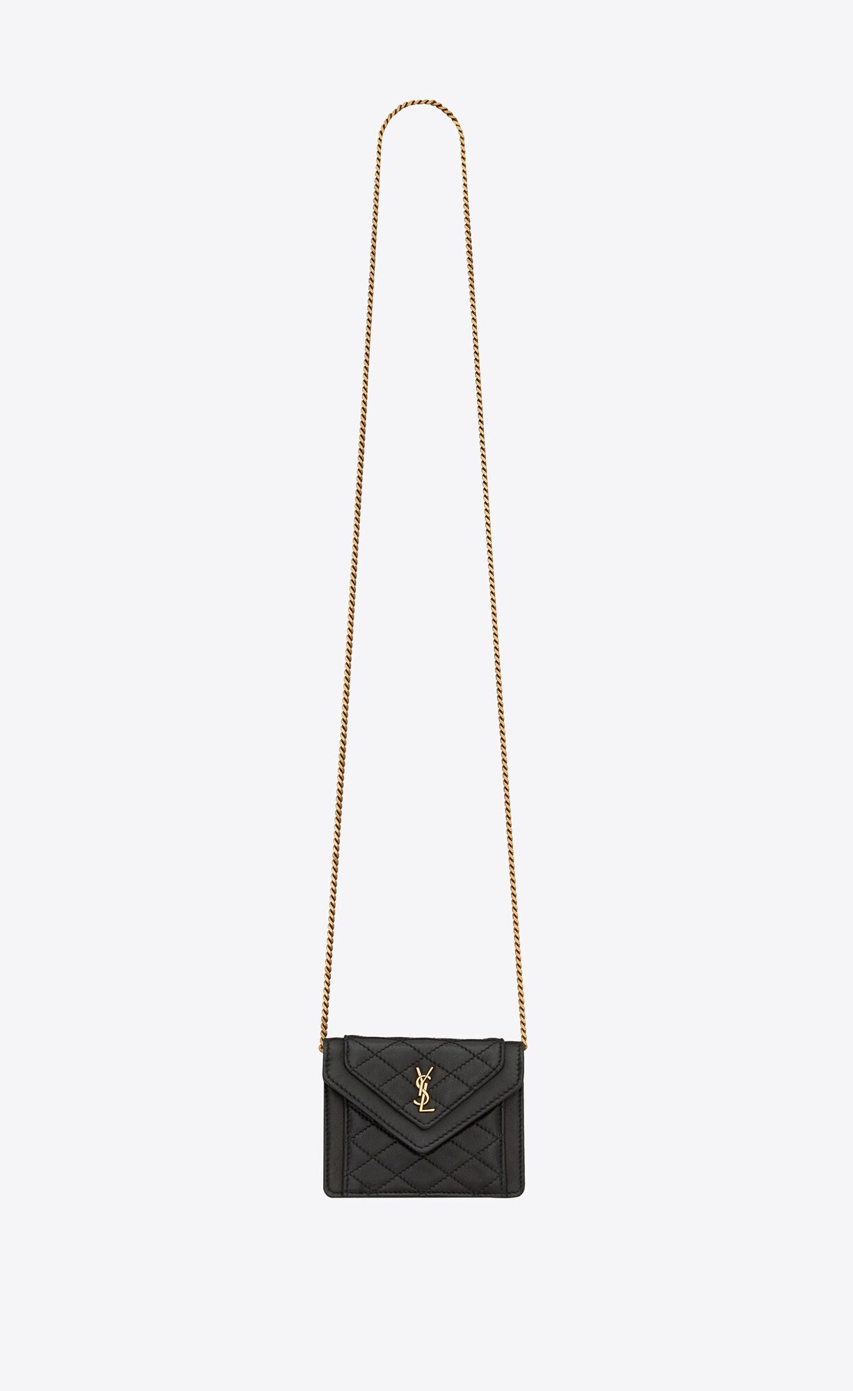 YSL Gaby Micro Bag In Quilted Lambskin Noir | 4529063-XC