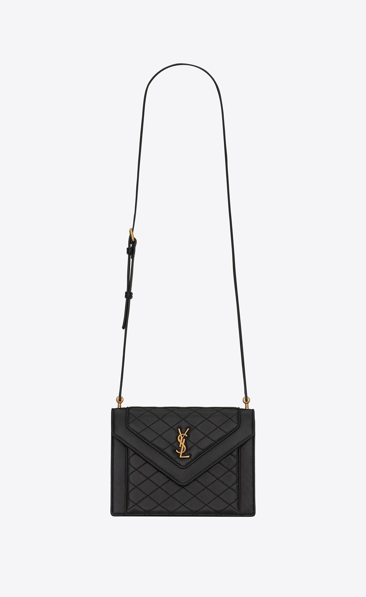 YSL Gaby Mini Satchel In Quilted Lambskin Noir | 9743681-SA