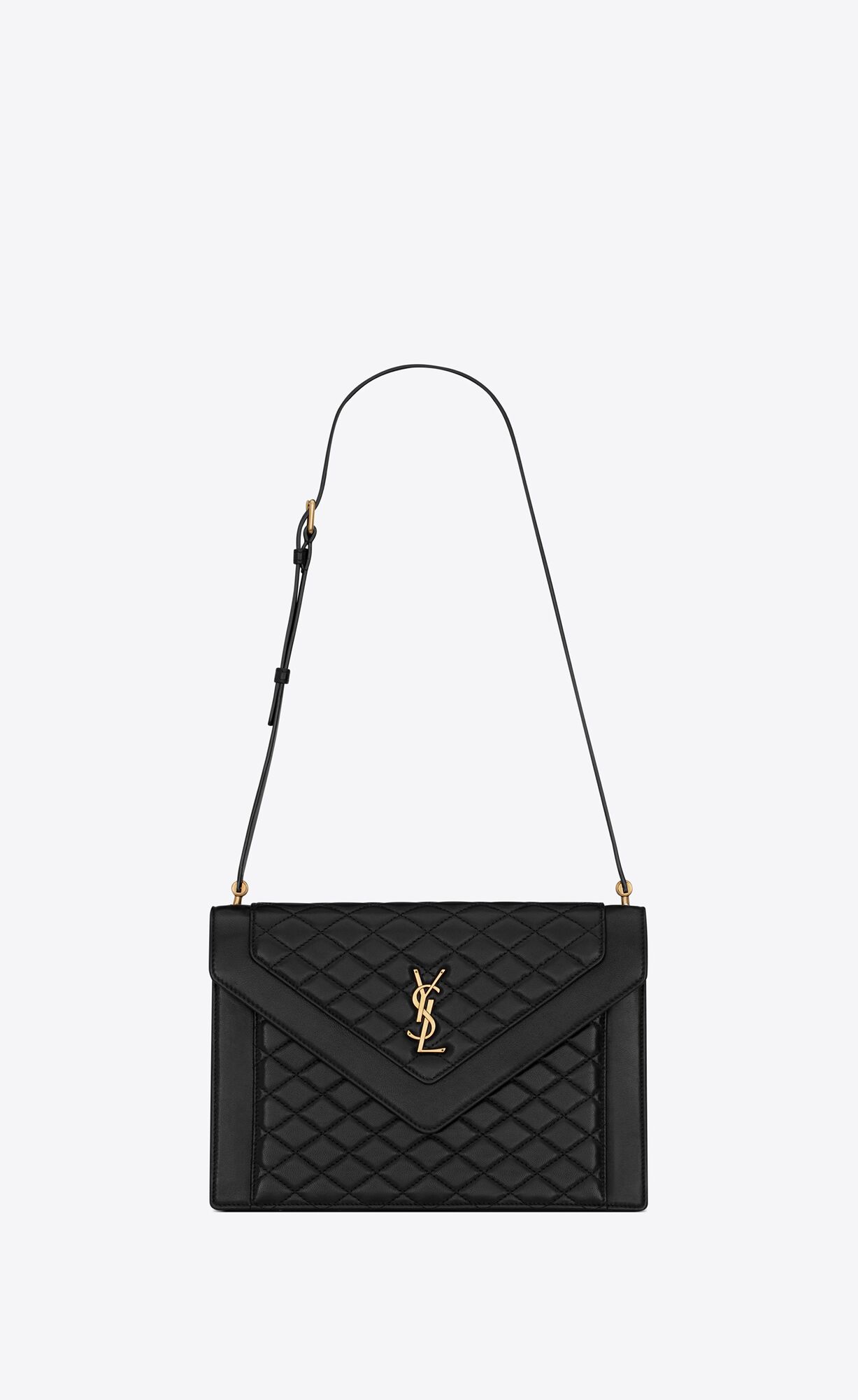 YSL Gaby Satchel In Quilted Lambskin Black | 8703249-WF
