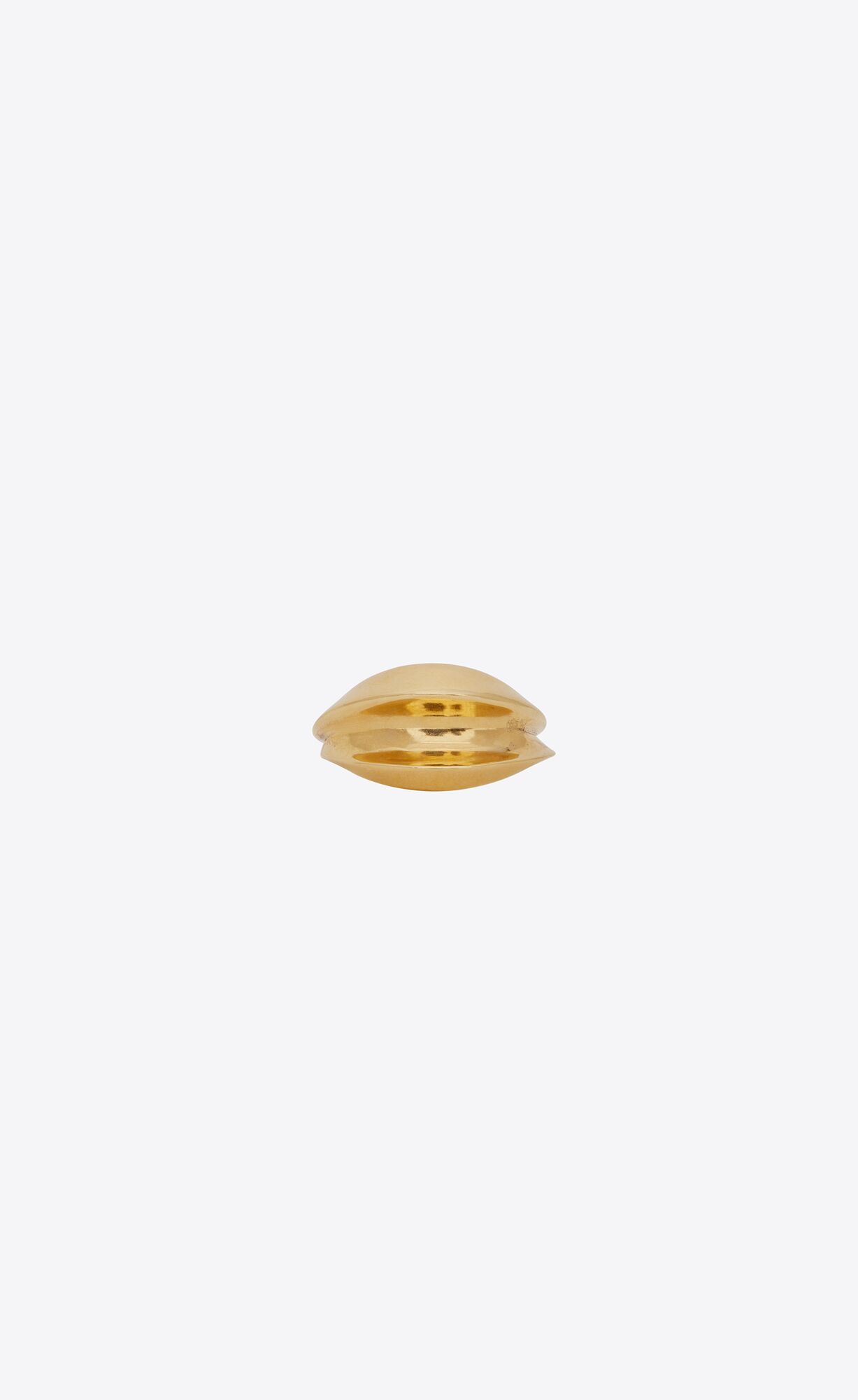 YSL Geometric Ring In Metal Aged Gold | 3580419-RE