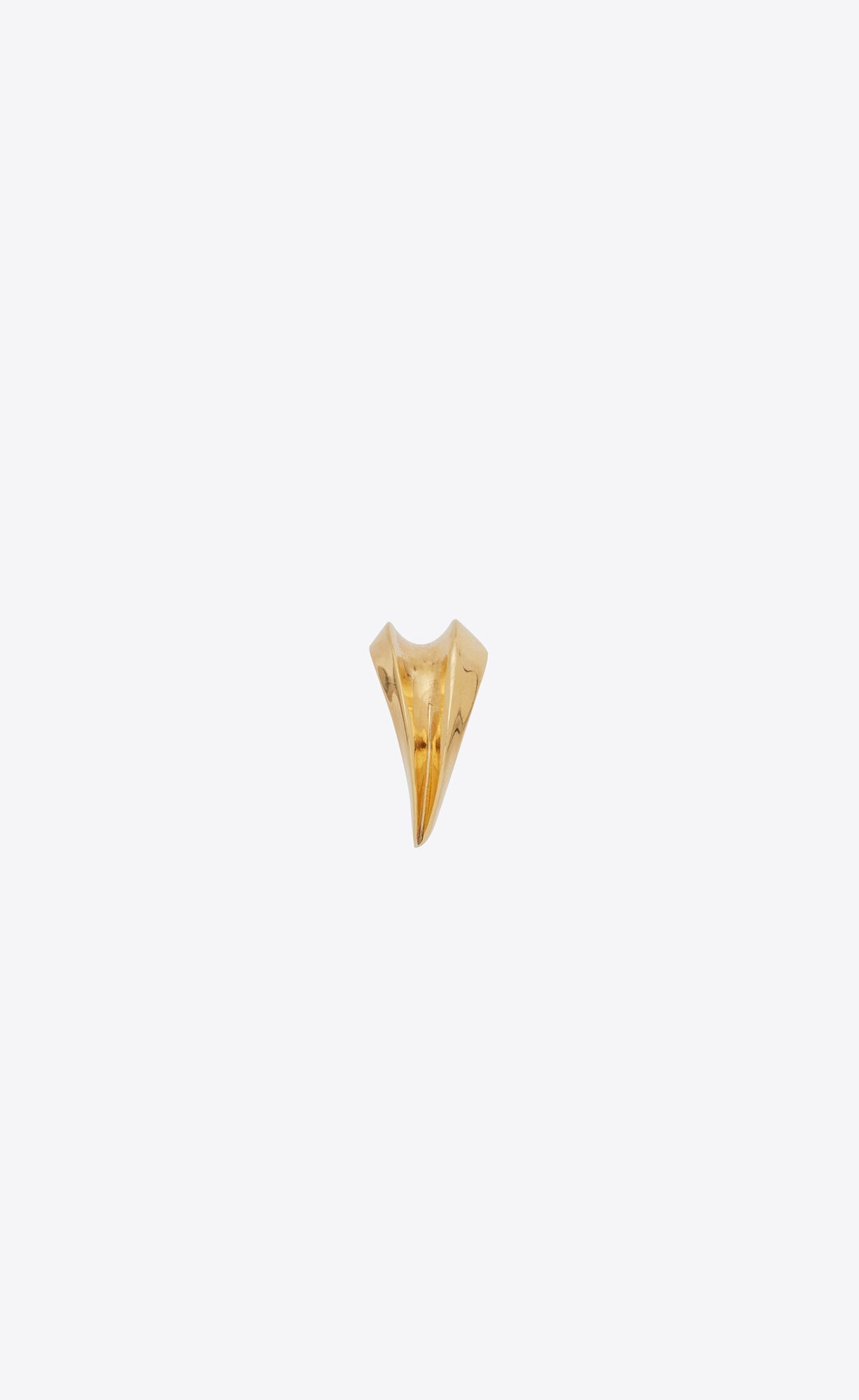 YSL Geometric Ring In Metal Aged Gold | 3580419-RE