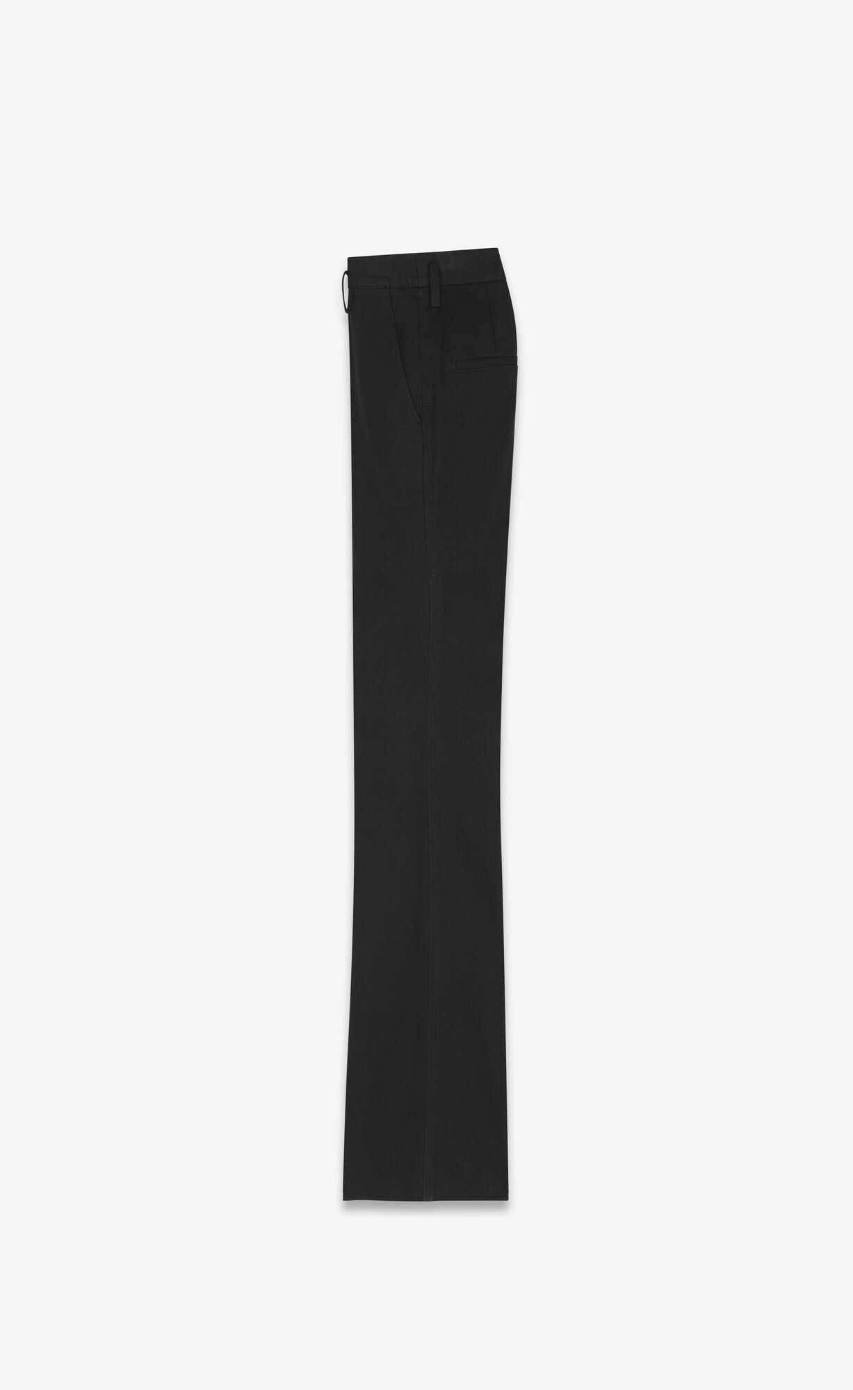 YSL High-waisted Pants In Black Denim Black | 7562049-IC