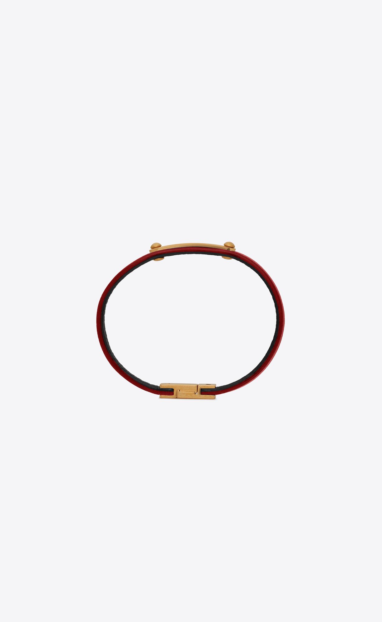YSL Id Bracelet In Metal Red Pepper And Antique Gold | 6315024-FN