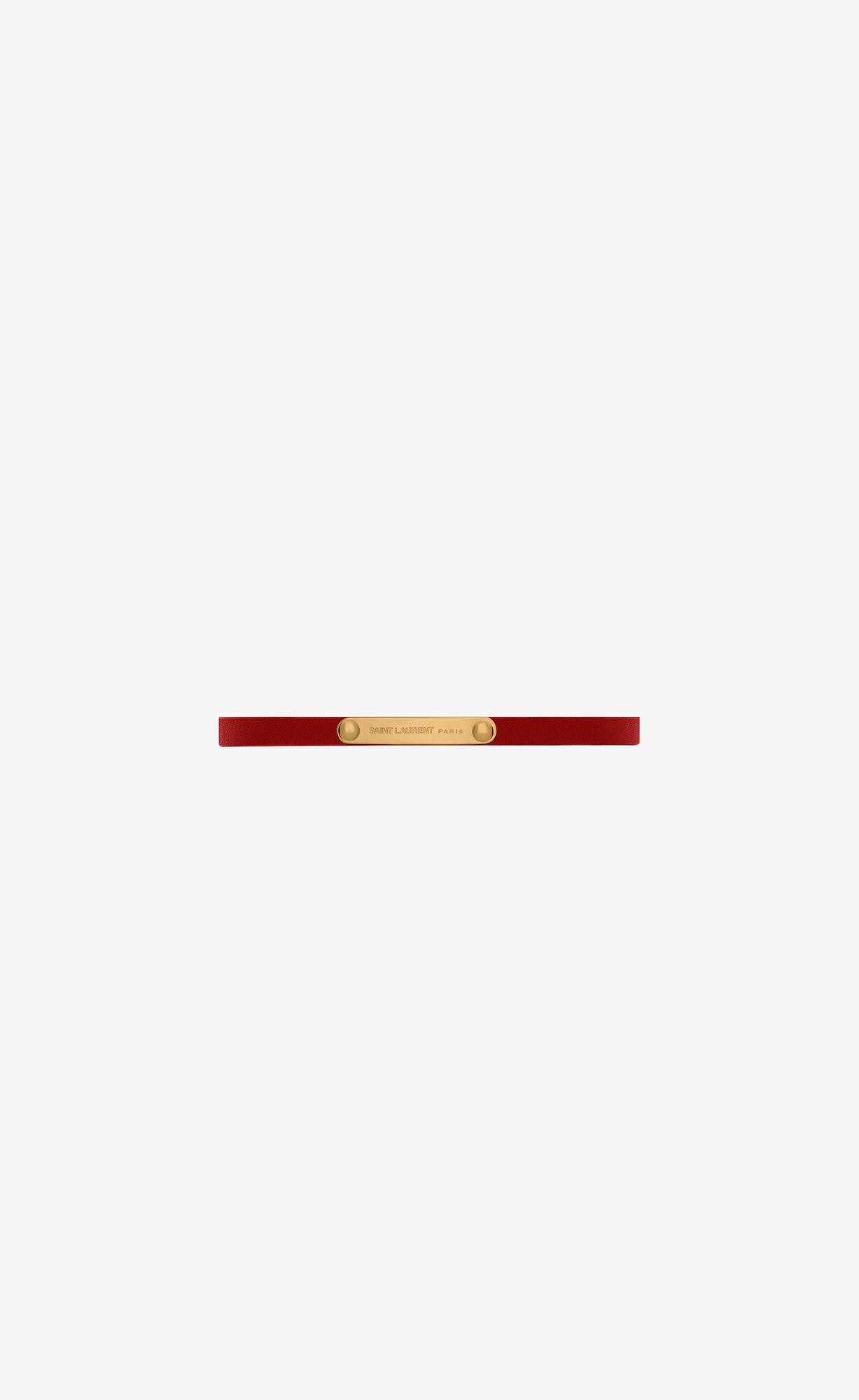 YSL Id Bracelet In Metal Red Pepper And Antique Gold | 6315024-FN