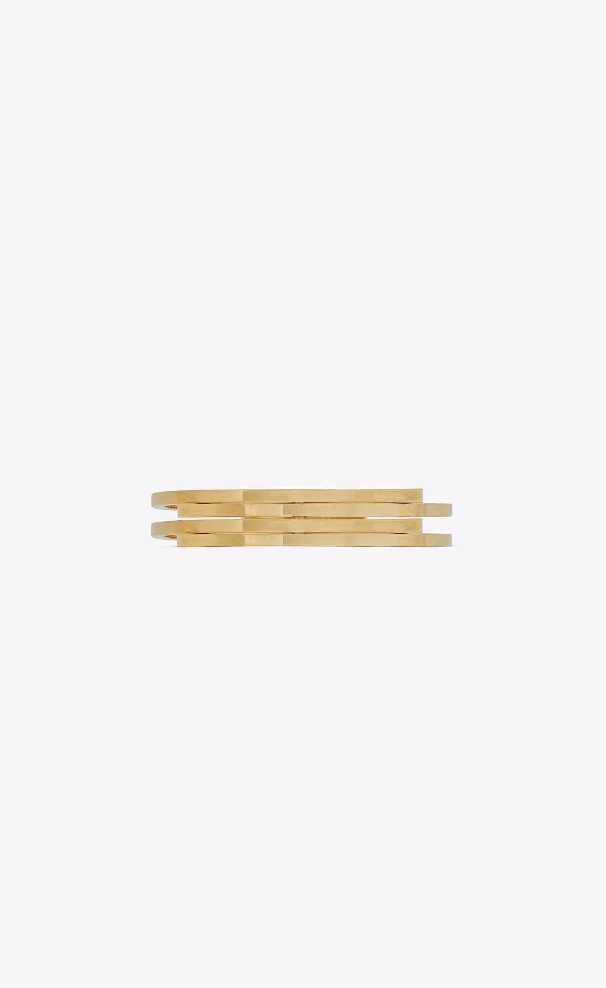 YSL Intertwined Cuff In Metal Gold | 6413258-UR