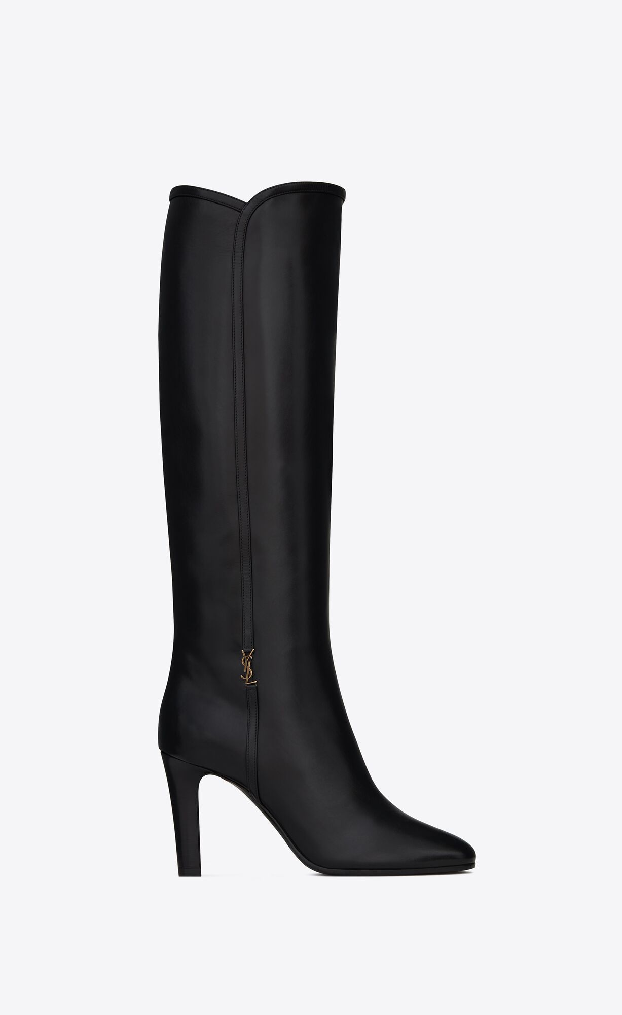 YSL Jane Cassandre Boots In Smooth Leather Black | 5169874-VD
