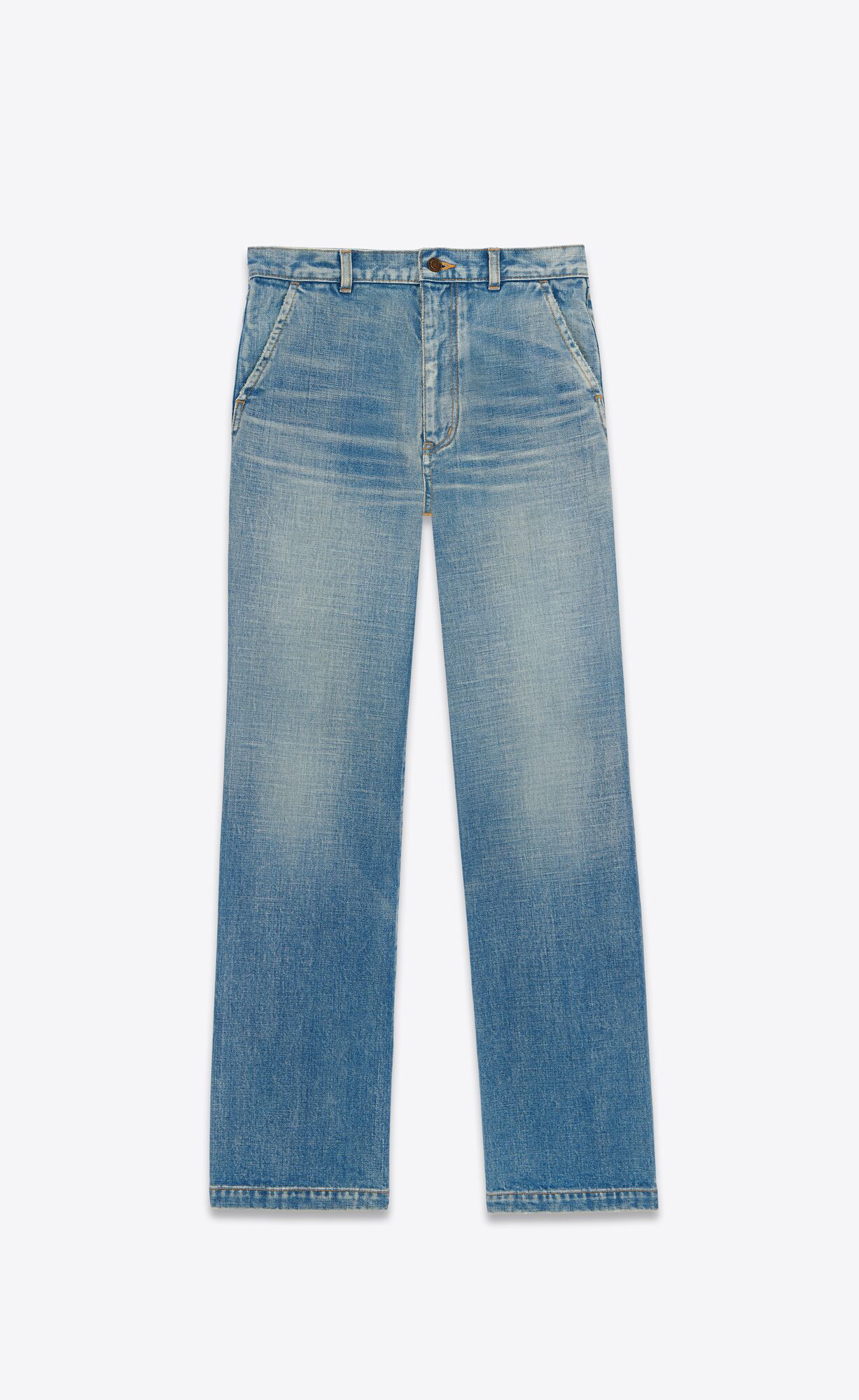 YSL Jane Jeans In 70s Serge Blue Denim 70'S Serge Blue | 3748016-LI