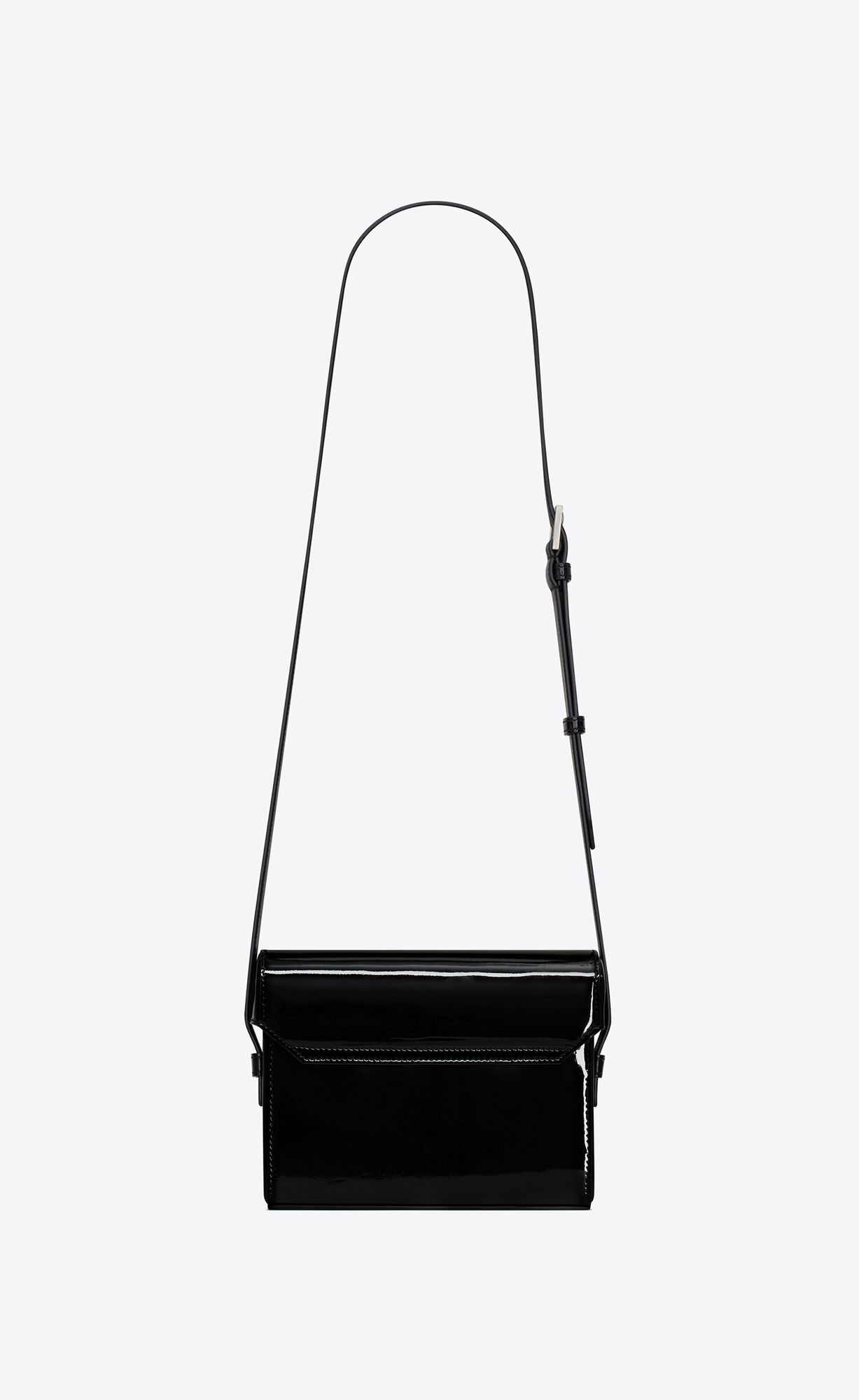 YSL June Box Bag In Patent Leather Black | 3179860-PI