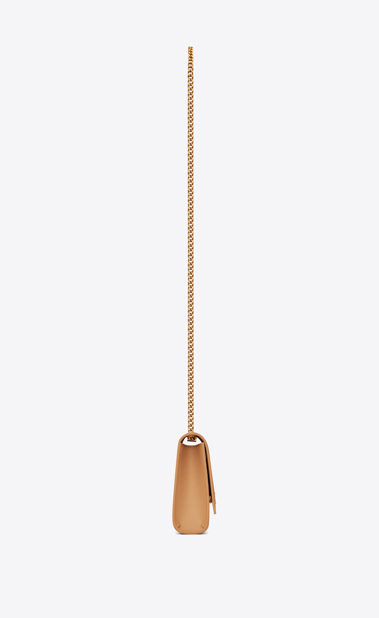 YSL Kate Small Chain Bag In Grain De Poudre Embossed Leather Dark Sand | 2489761-CS