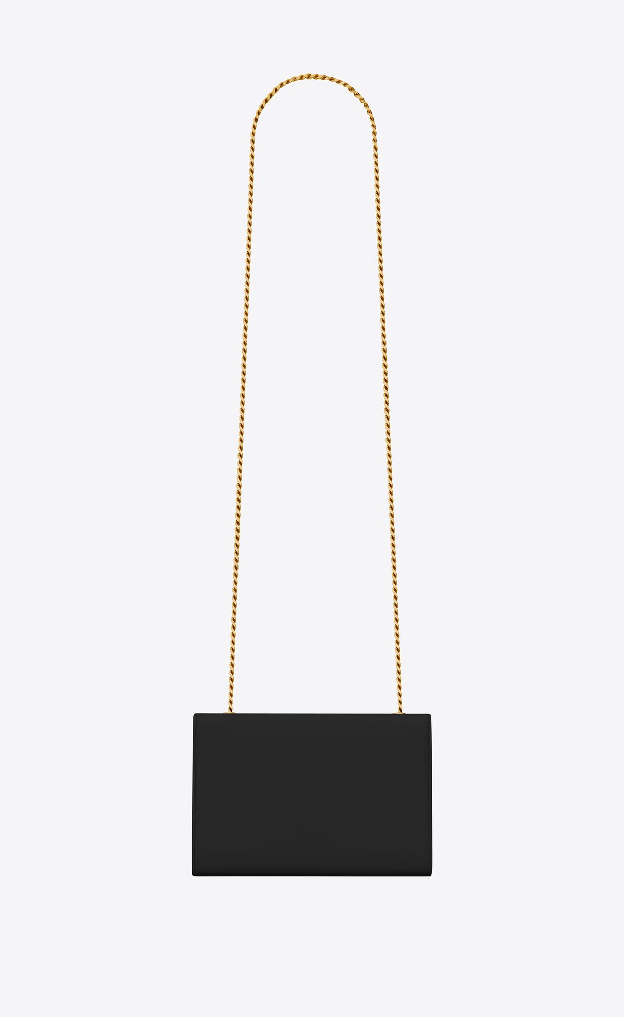 YSL Kate Small Chain Bag In Grain De Poudre Embossed Leather Black | 8627510-GQ