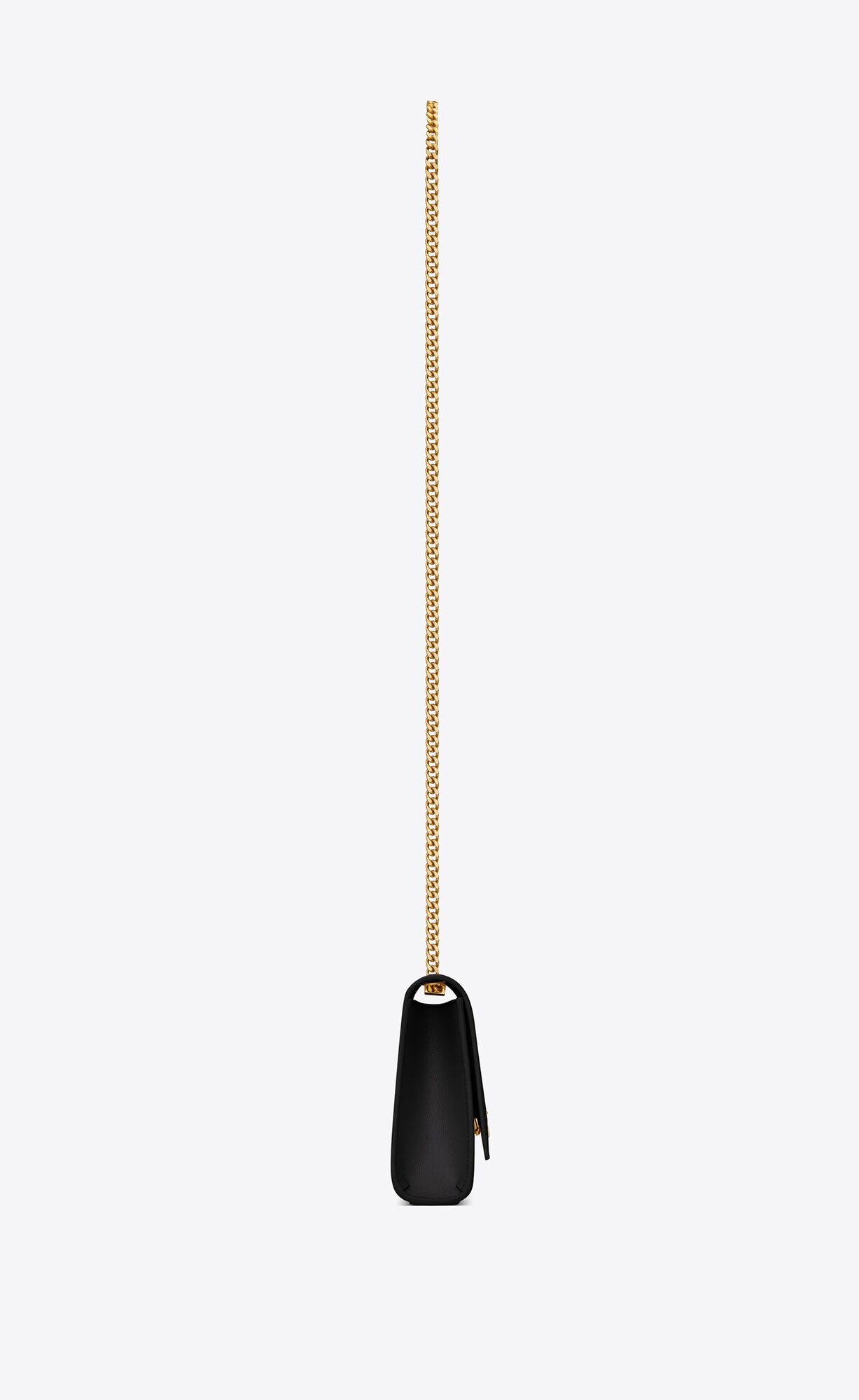 YSL Kate Small Chain Bag In Grain De Poudre Embossed Leather Black | 8627510-GQ