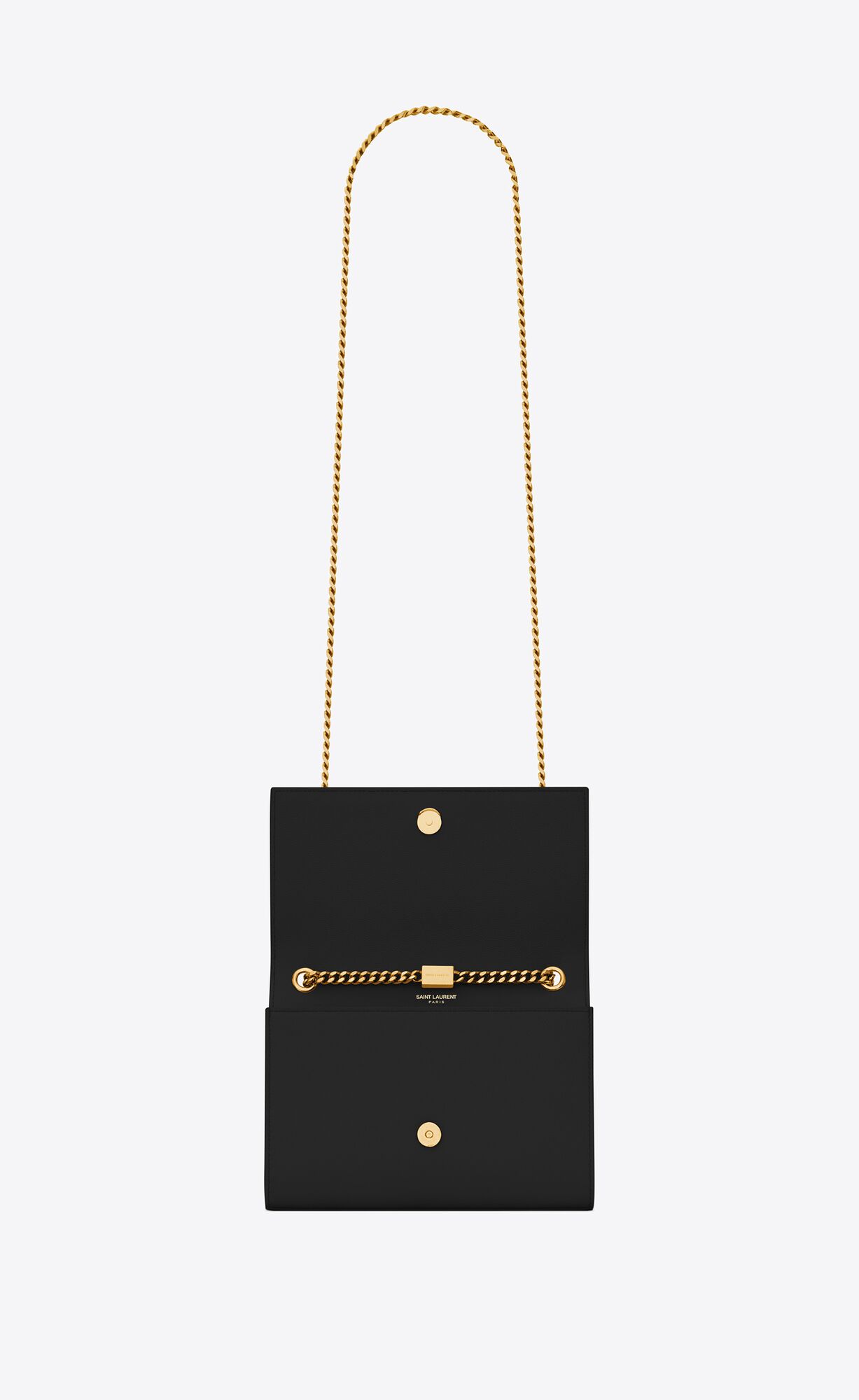YSL Kate Small Chain Bag In Grain De Poudre Embossed Leather Black | 8627510-GQ