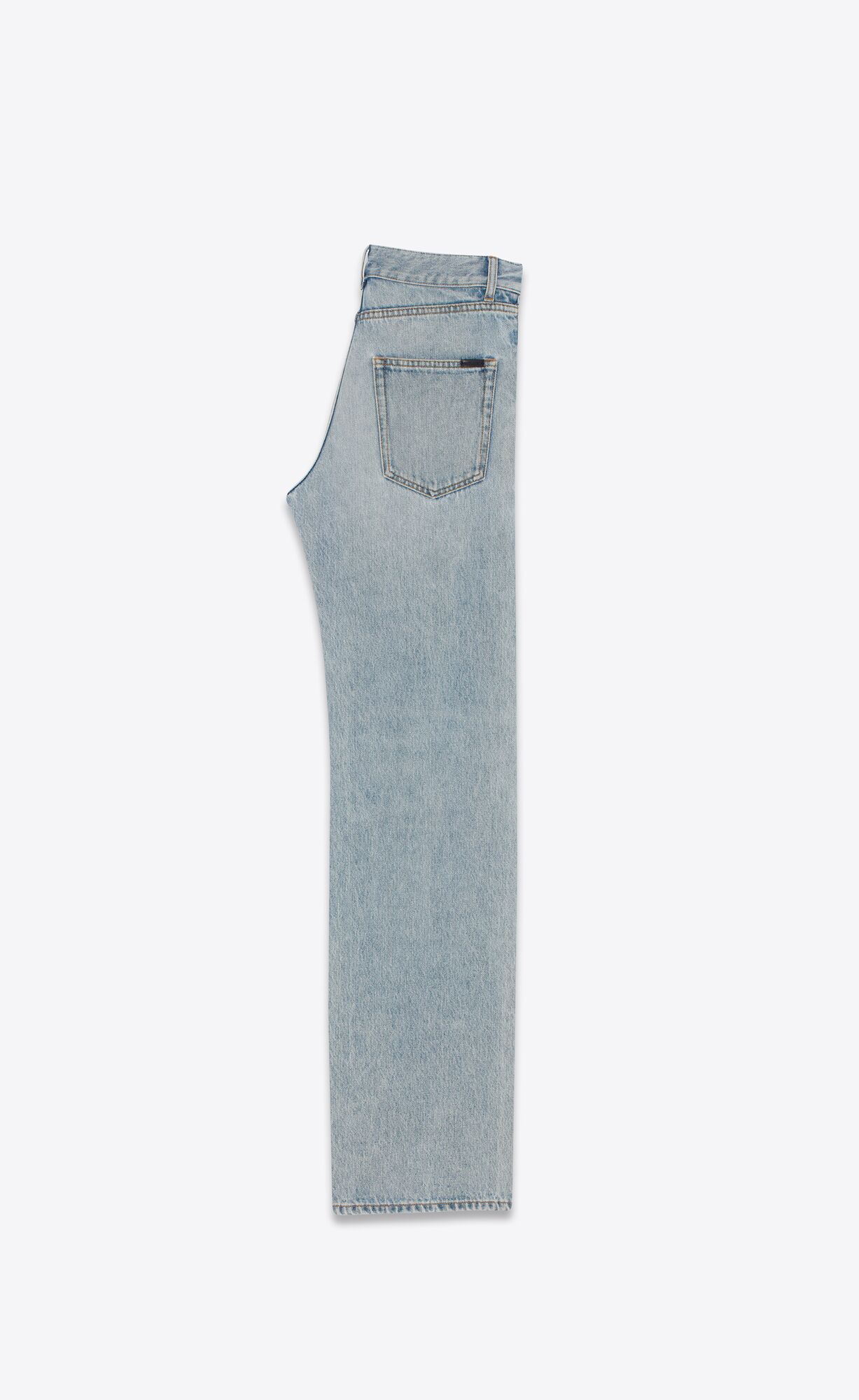 YSL Large Jeans In Blue Denim Tuscon Blue | 6054128-MI